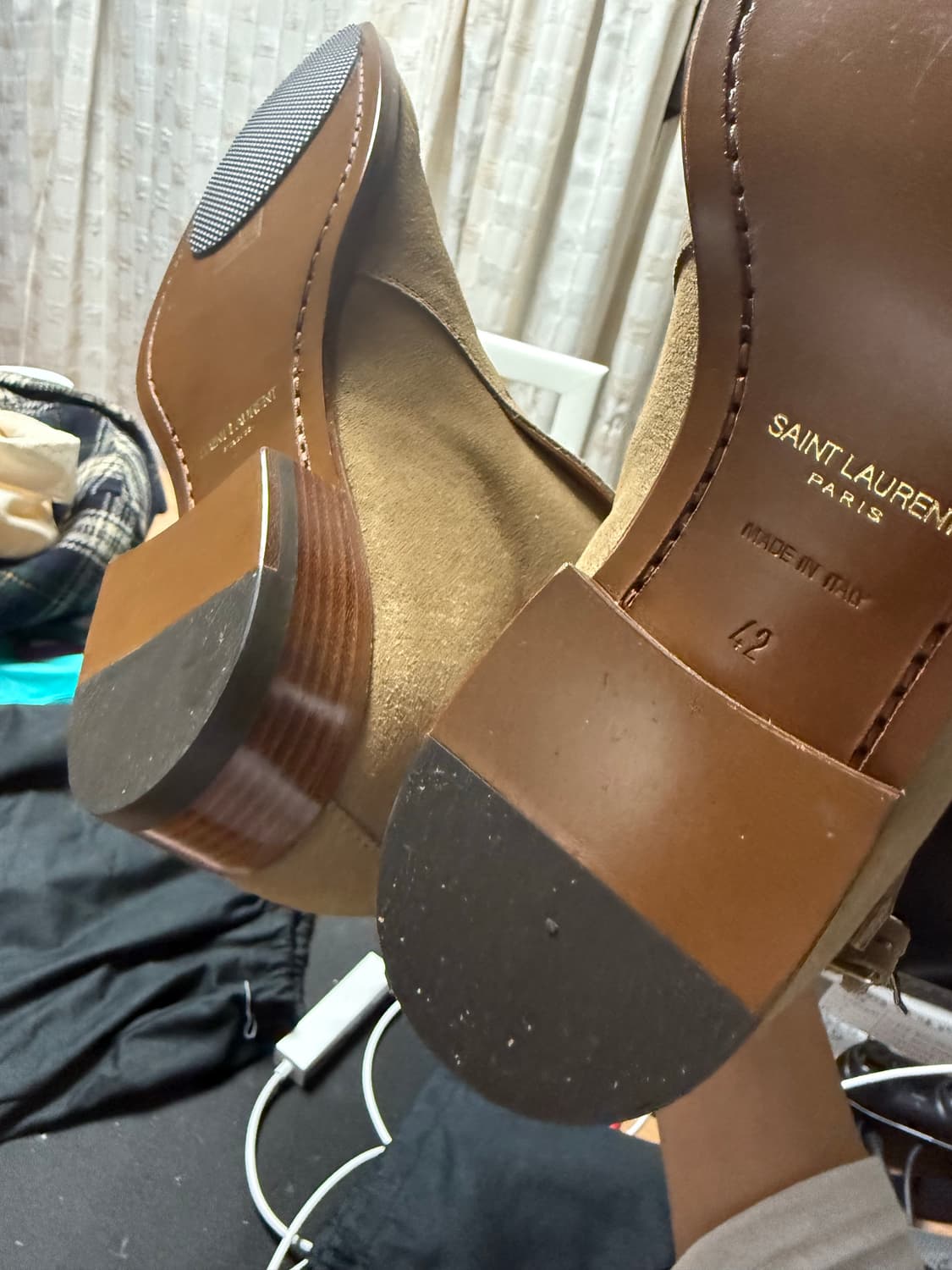 [박스 없는 새상품] 생로랑 조드퍼 3cm 42사이즈 상품이미지2