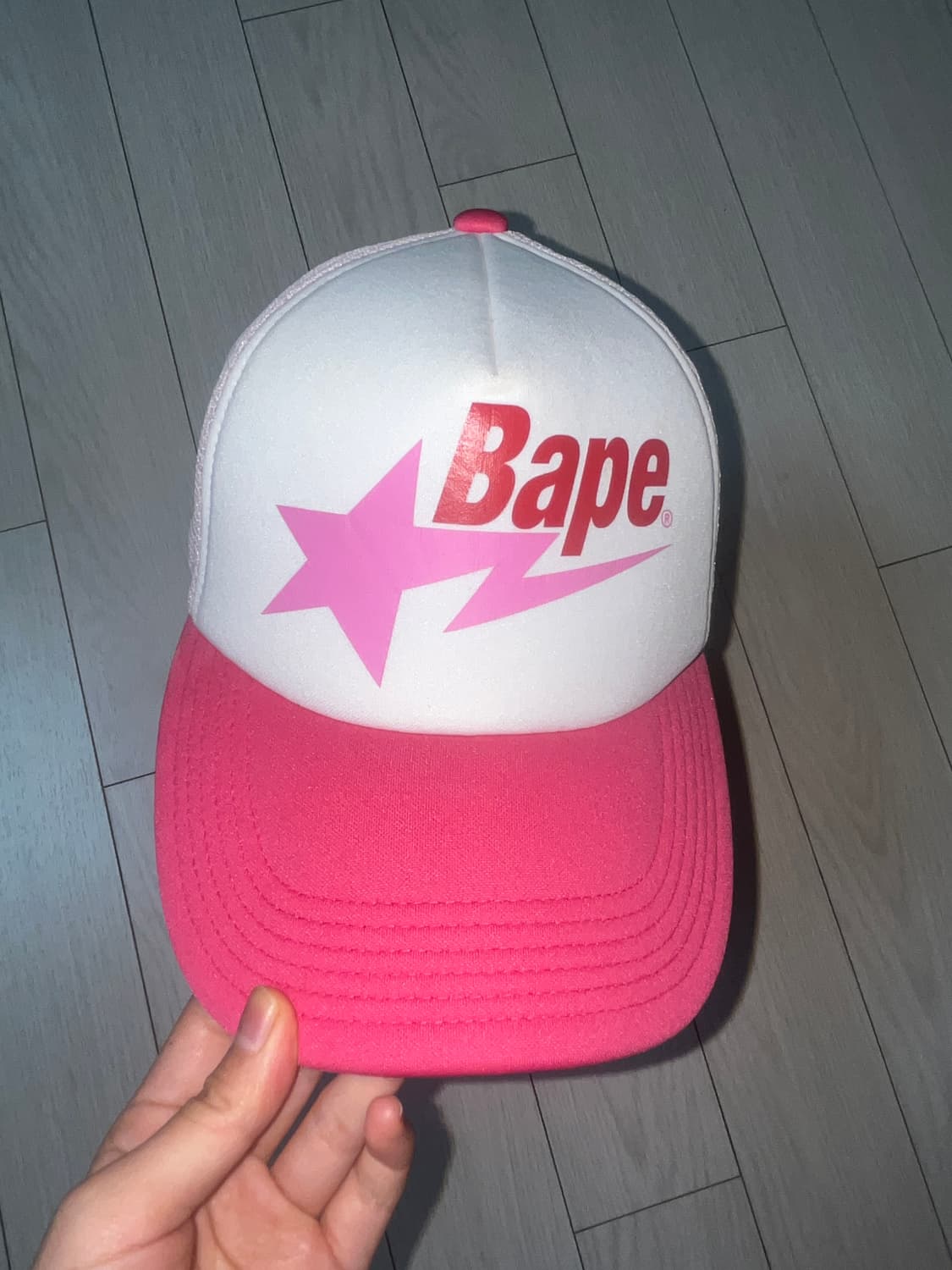 Bape sta mesh cap pink 상품이미지2