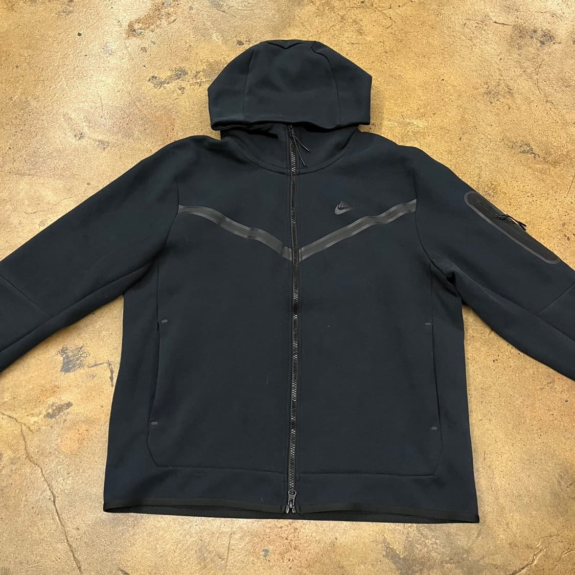 [정품/XL] 나이키 테크 플리스 후드집업 블랙 b14 상품이미지3