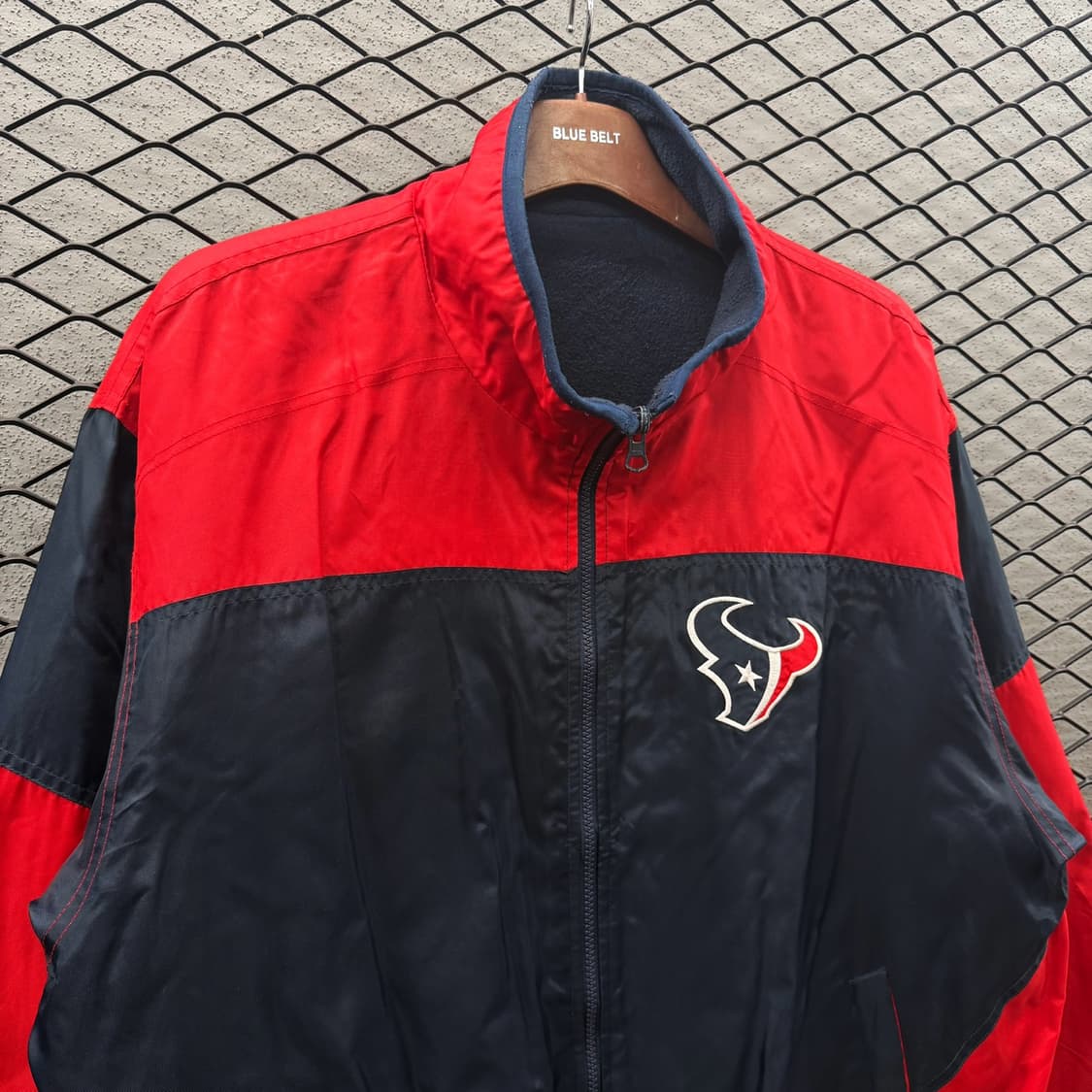 USA VINTAGE 리버시블 플리스자켓 휴스턴 텍산스 팀로고 빅컬러블럭 상품이미지4