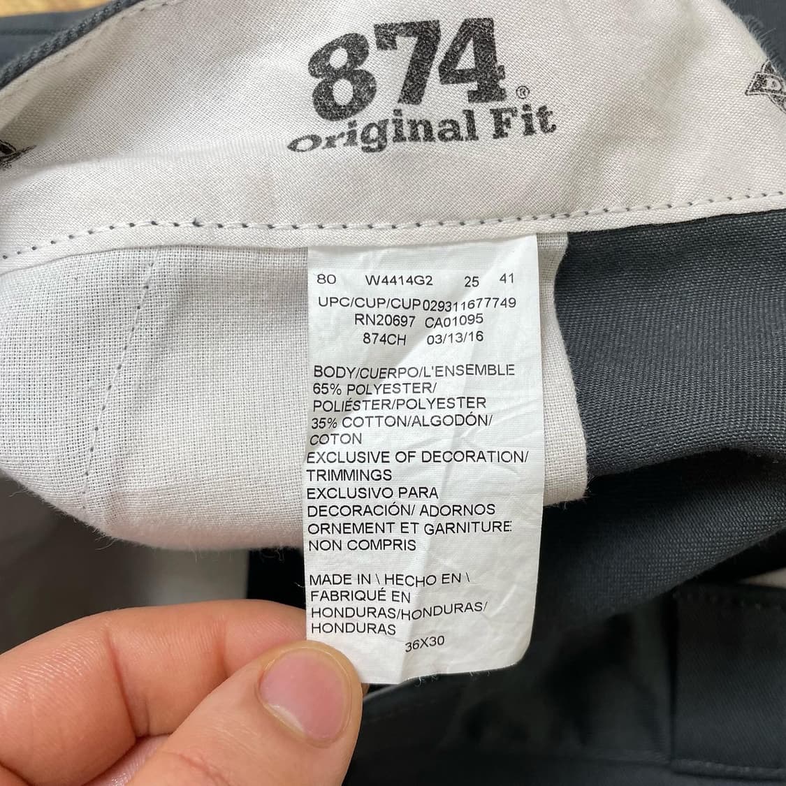 디키즈 874 오리지널 핏 바지 상품이미지5