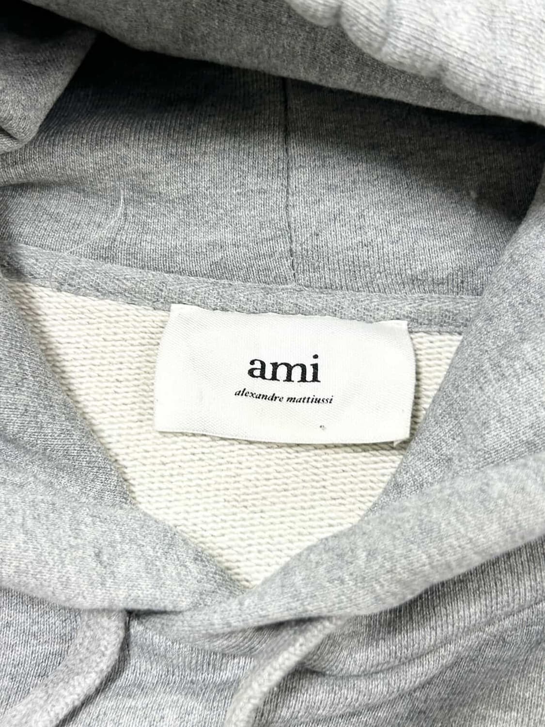 아미 스몰로고 그레이 헤비스웻 후드 상품이미지7