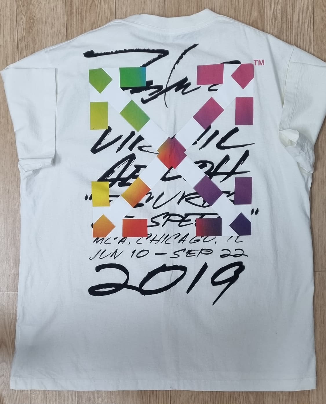 오프화이트 화이트 푸투라 애로우 오버핏s 상품이미지3