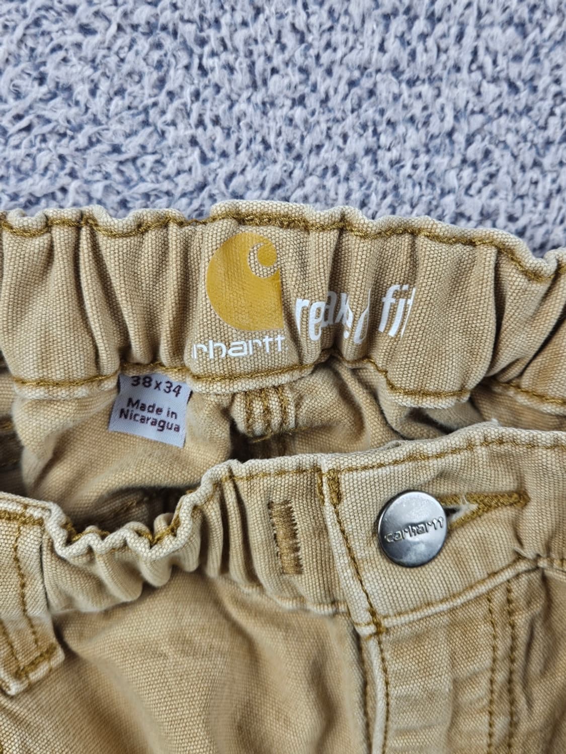 칼하트 밴딩 커스텀 코튼캔버스 카펜터 워크 팬츠 (38X34)/10768 상품이미지7