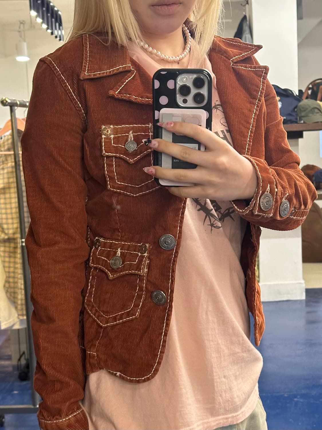 트루릴리젼 코듀로이 스티치 자켓 상품이미지6