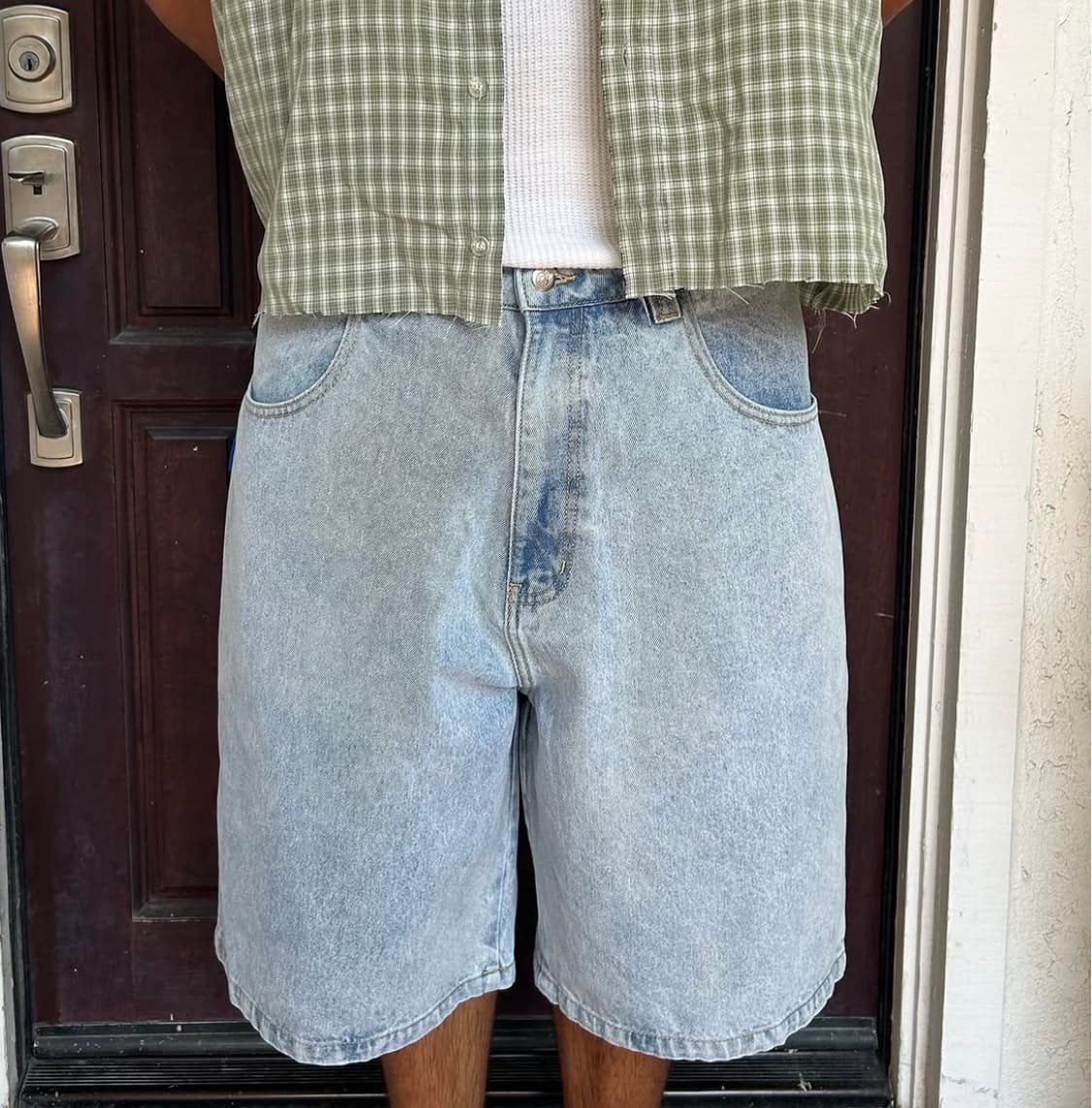 bombshell 데님 반바지 쇼츠 jorts 라이트 워시 32 상품이미지1