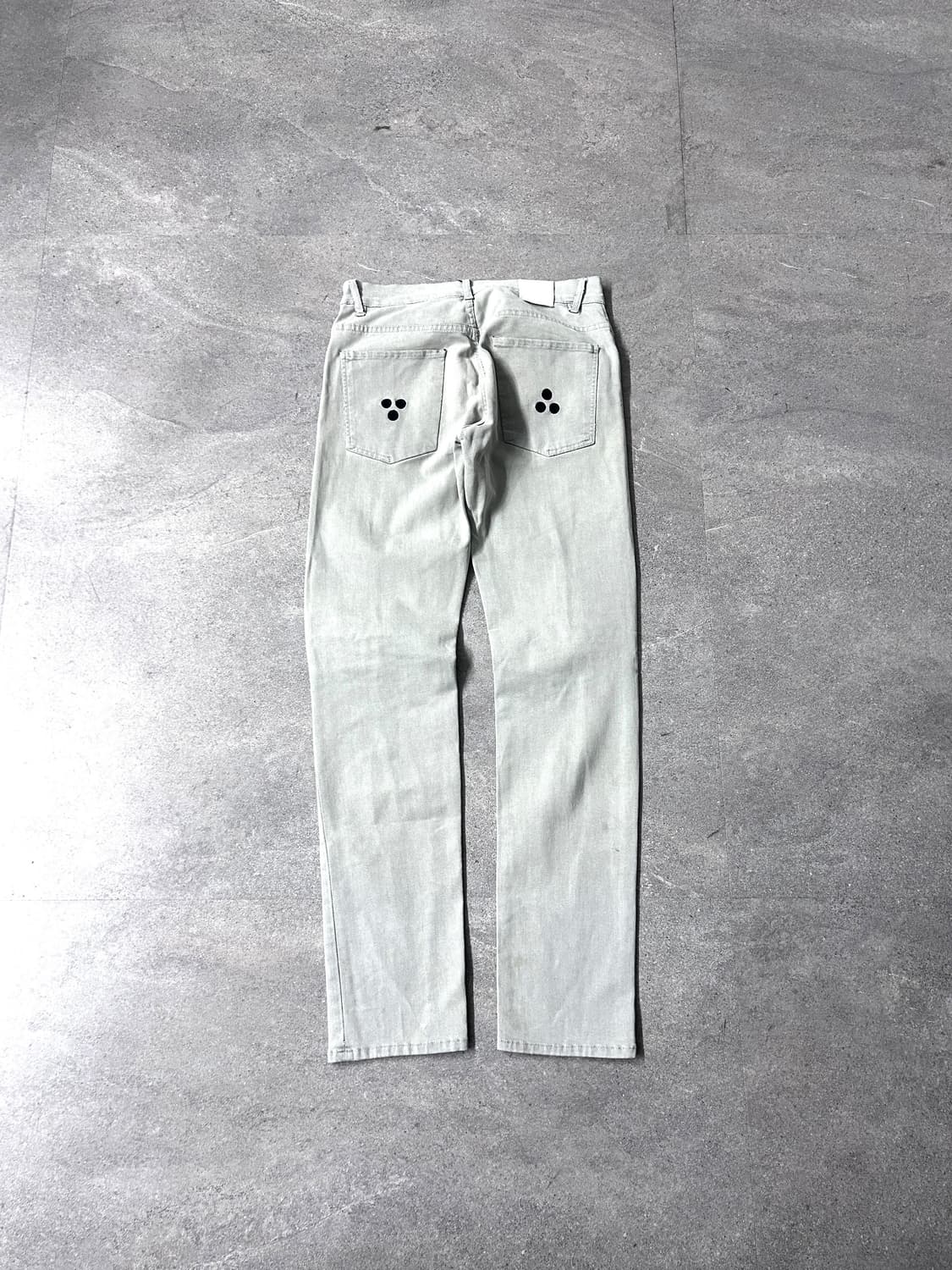 Abraham K Hangul Slim Button Fly Washed  상품이미지6