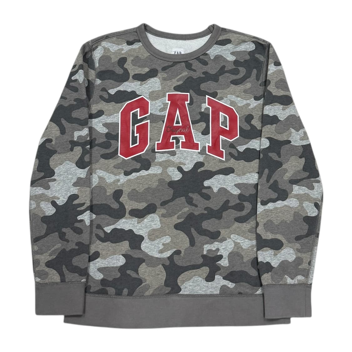 GAP 빈티지 스펠로고 밀리터리 카모 스웻셔츠 기모 맨투맨 상품이미지1