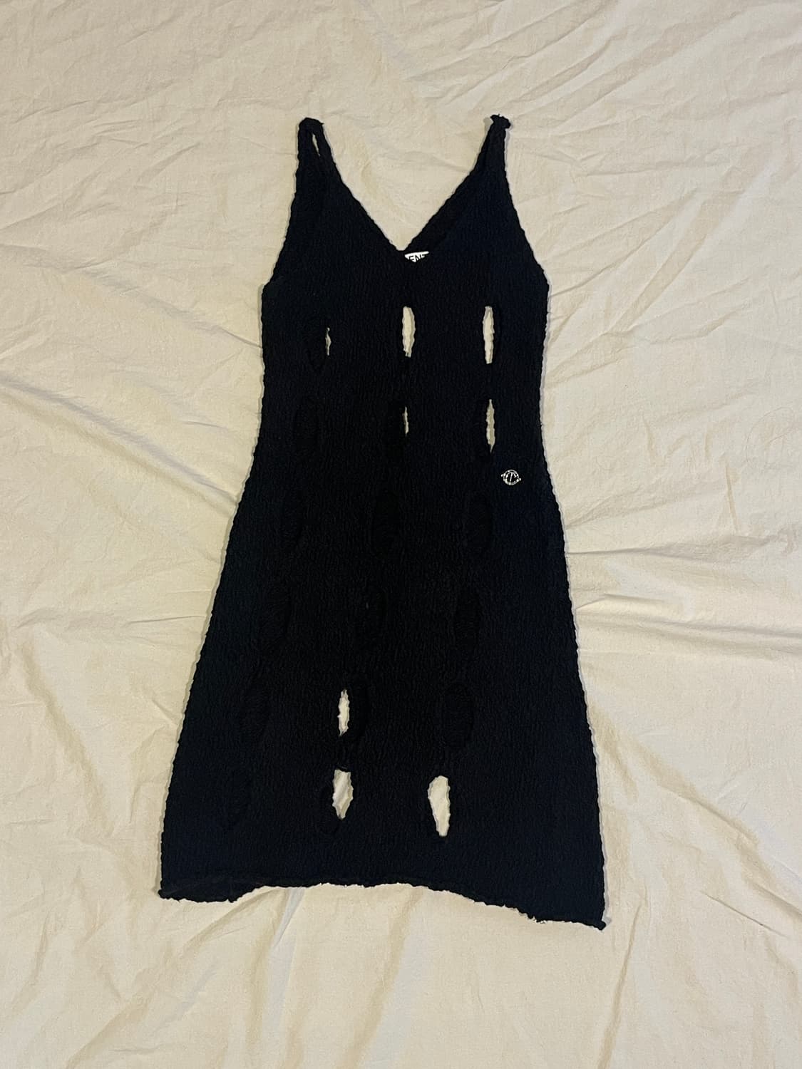 Current 커렌트 홀 니트 드레스 상품이미지5