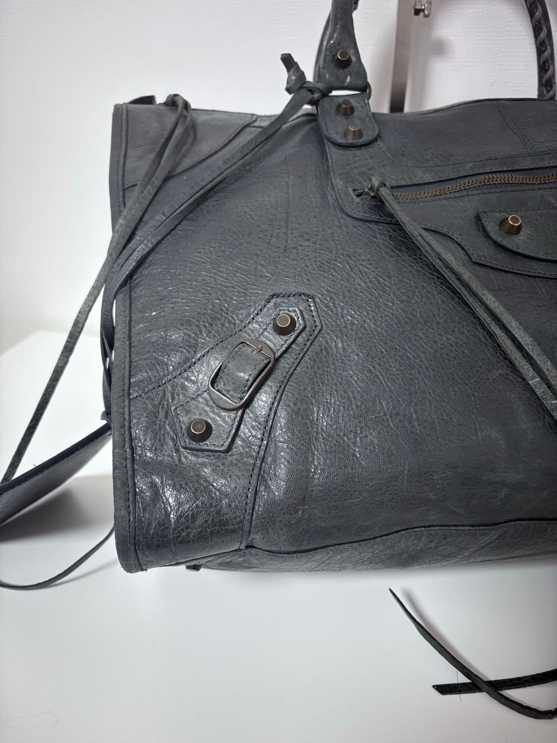 발렌시아가 워크 모터백 그레이 상품이미지4