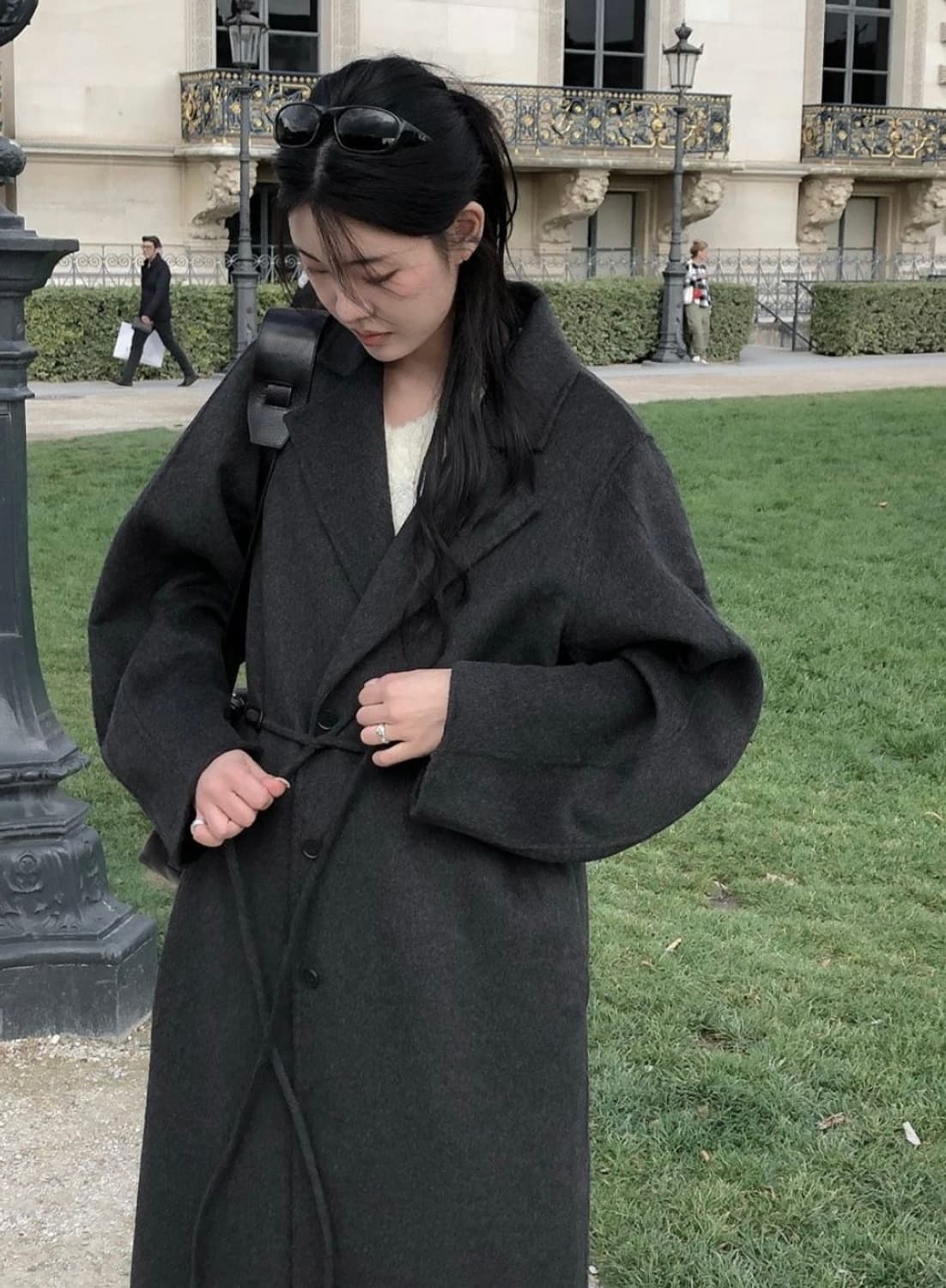 르버터 르버터 벌룬 핸드 메이드 로브 롱 울 코트 상품이미지5