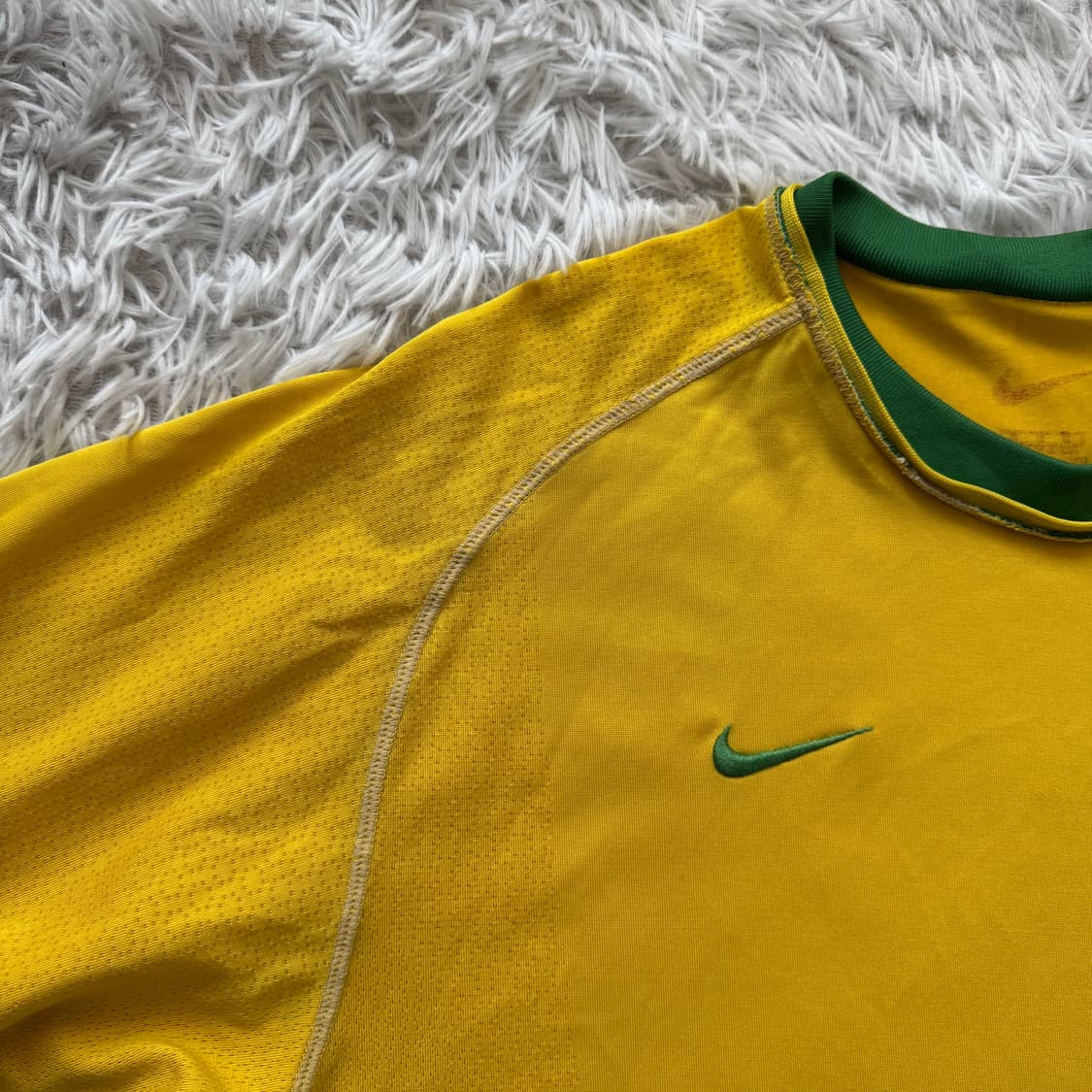 NIKE 일본빈티지 축구 유니폼 브라질 축구유니폼 나이키반팔 M 95 상품이미지1