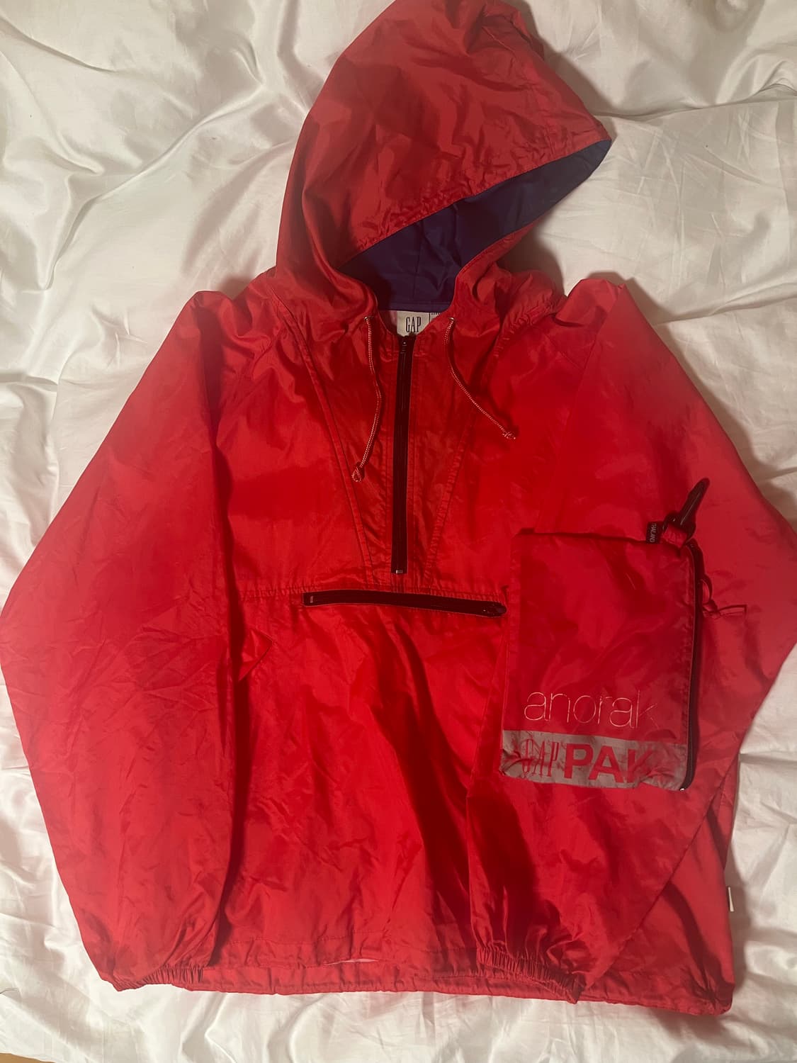 올드갭 나일론 아노락 M 레드 상품이미지1
