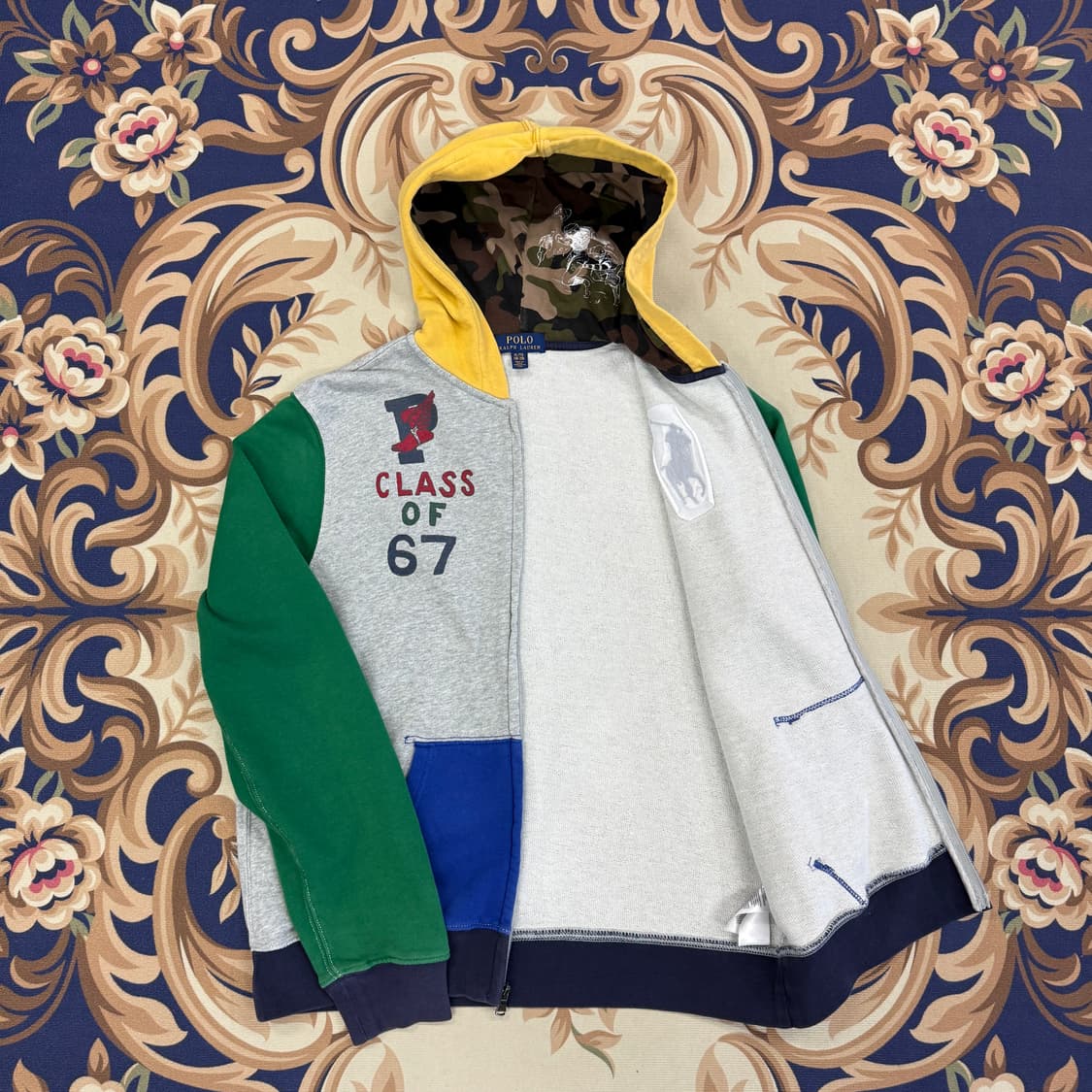 (S)폴로 랄프로렌 Pwing 멀티컬러 후드집업 티셔츠 상품이미지3