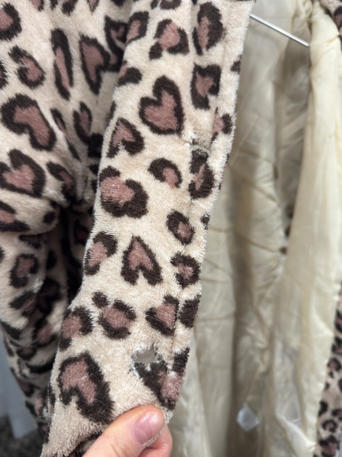 leopard fleece coat 상품이미지7
