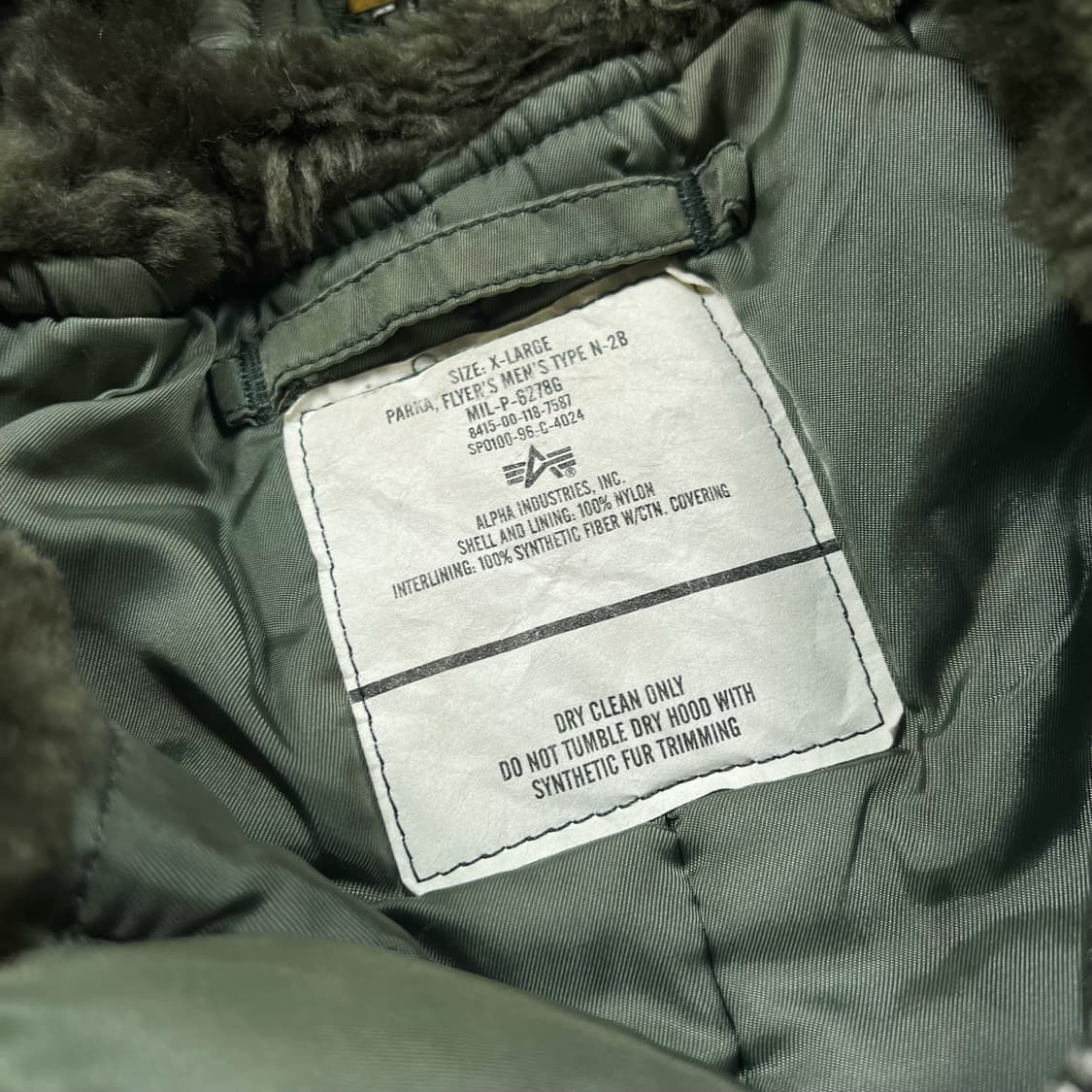 알파 인더스트리 N-2B 자켓 상품이미지7