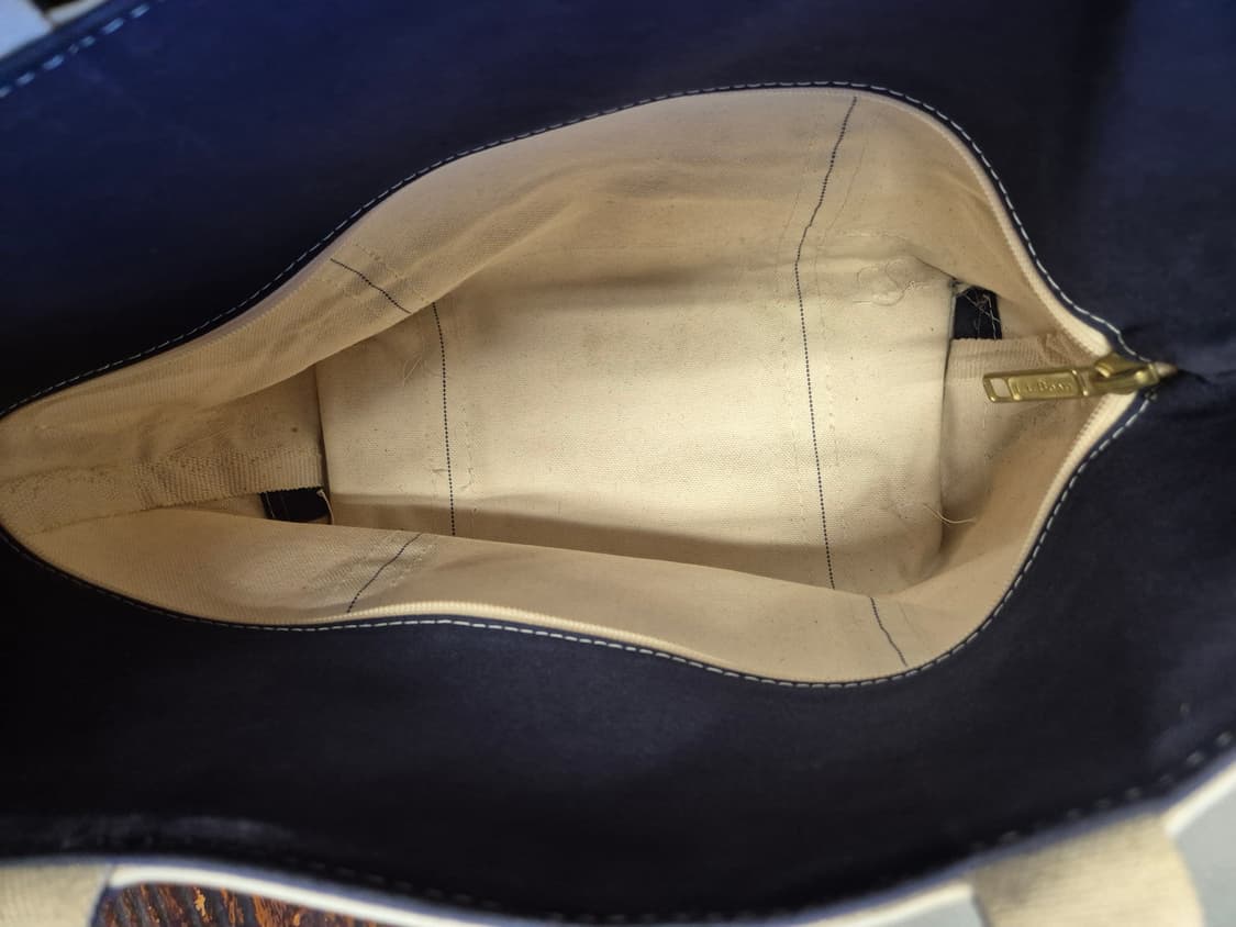 llbean 엘엘빈 90s 보트 앤 토트 캔버스 토트백 지퍼 모델 상품이미지4