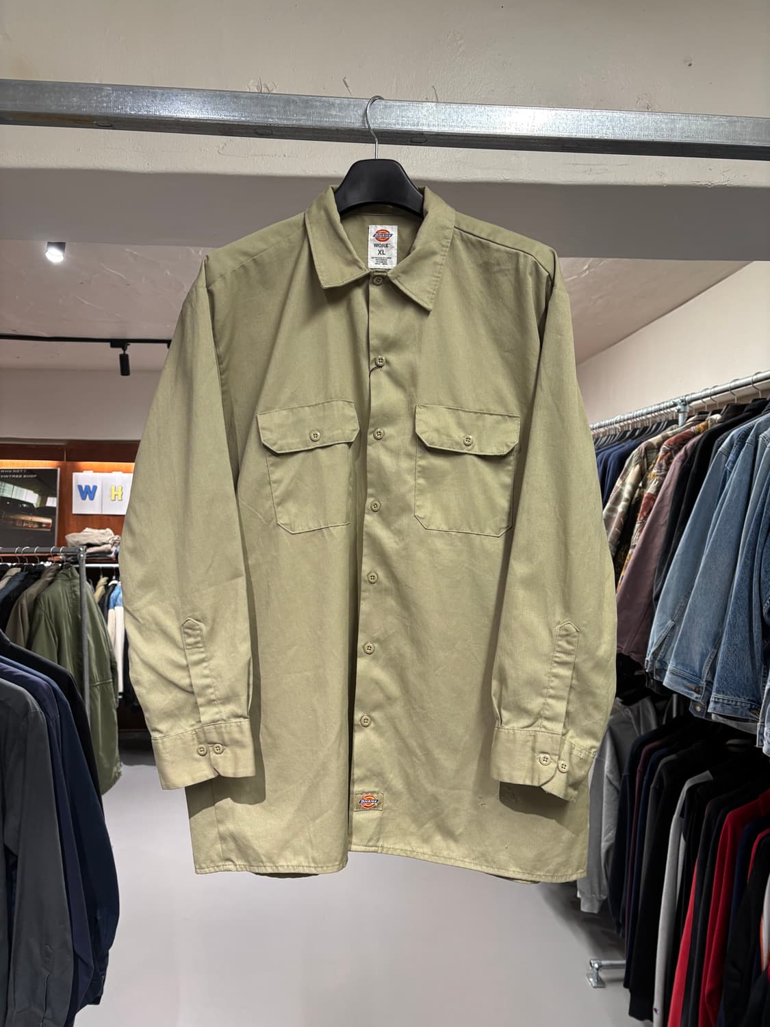 디키즈 워크 셔츠(카키베이지)   상품이미지7