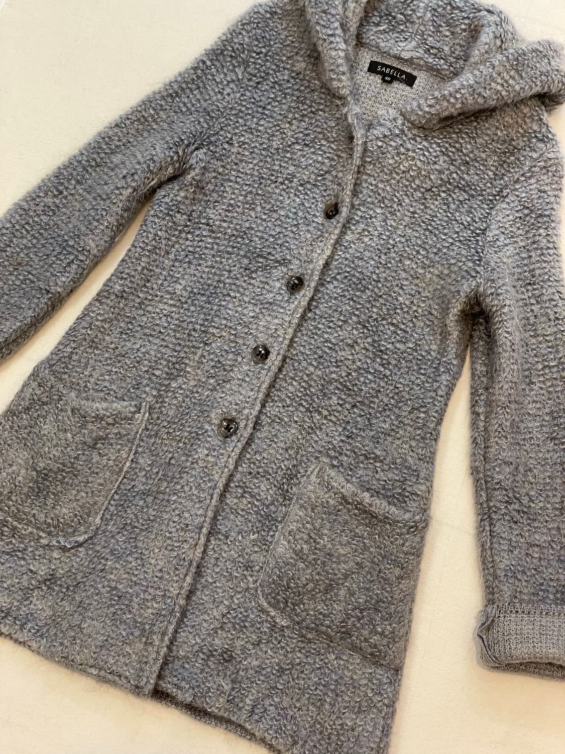 일본빈티지 모헤어 후드롱가디건 상품이미지2