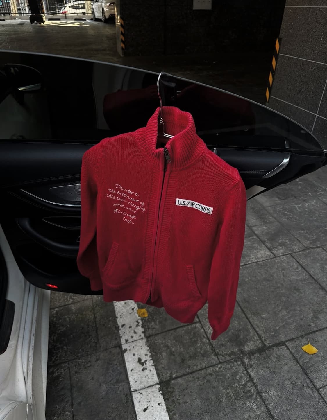 아비렉스 우먼 풀 니트 집업 상품이미지3