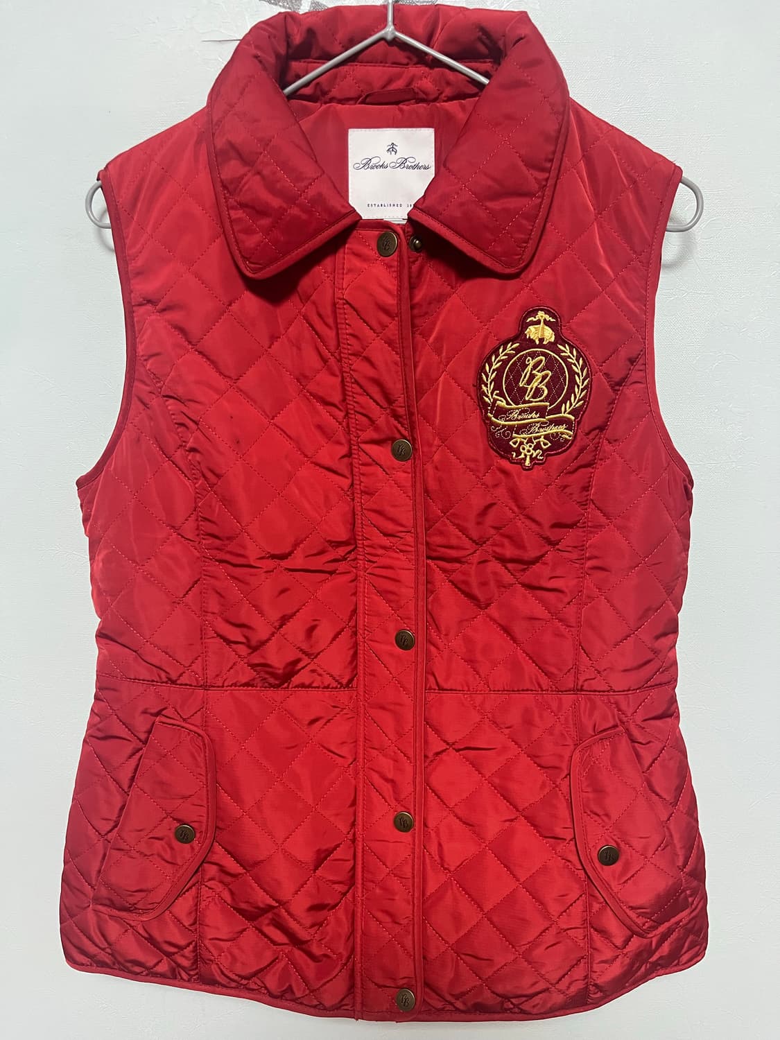 브룩스브라더스 레드 퀼팅 조끼 상품이미지1