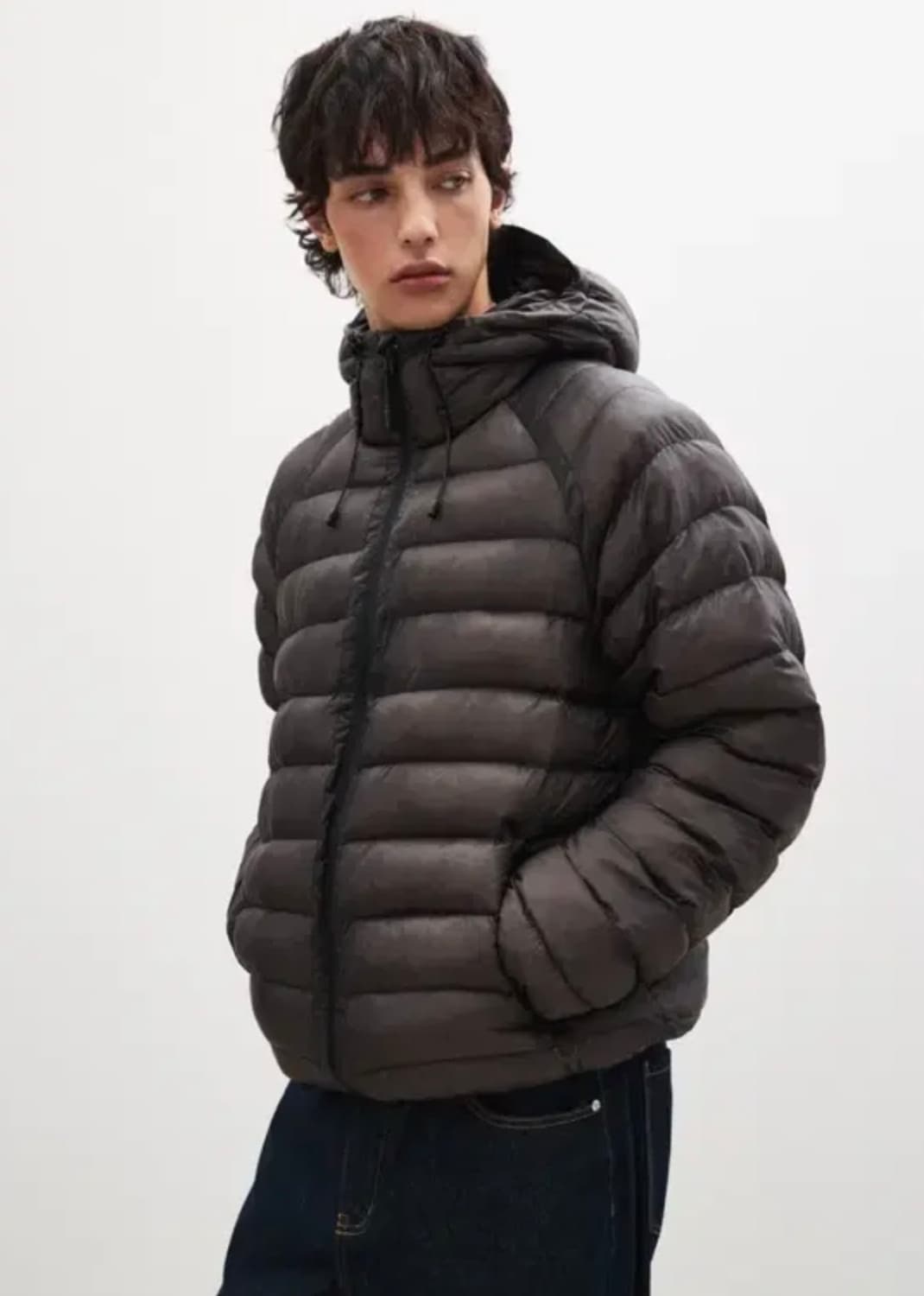 수아레 라이트 시어쉘 경량패딩 점퍼 브라운 XL 상품이미지3