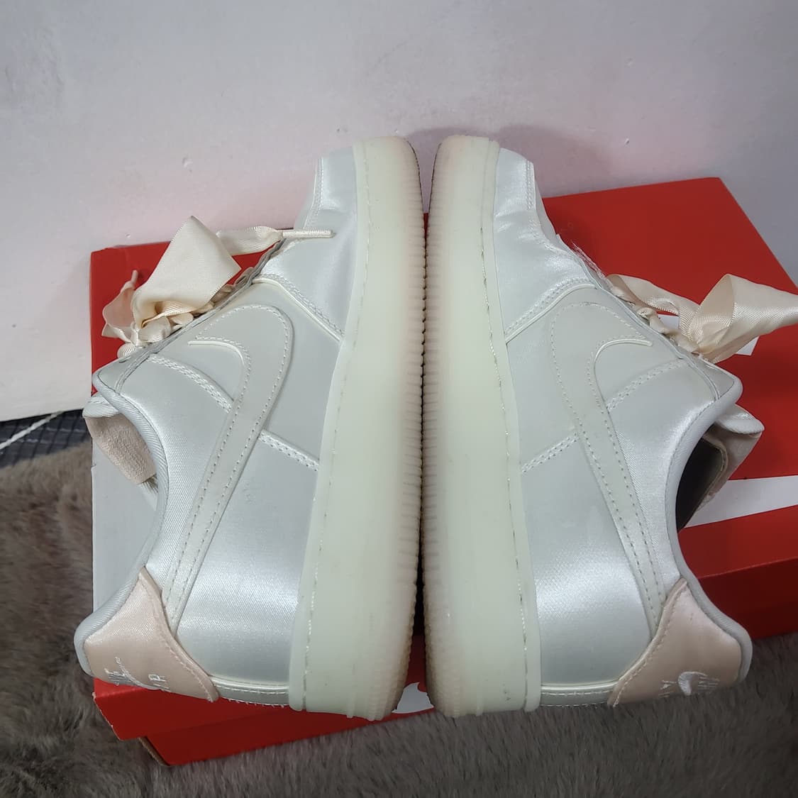 나이키 에어포스 1 07 베얼리오렌지 발레코어 240 운동화 스니커즈 상품이미지4