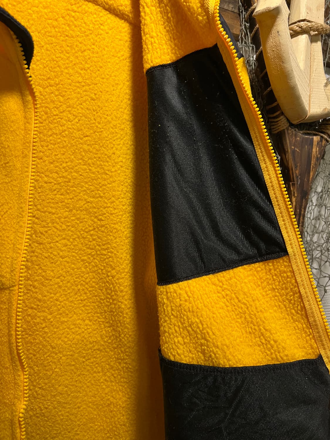 [L]90's 엘엘빈 Made in USA  올웨더 옐로우 플리스 자켓 상품이미지7