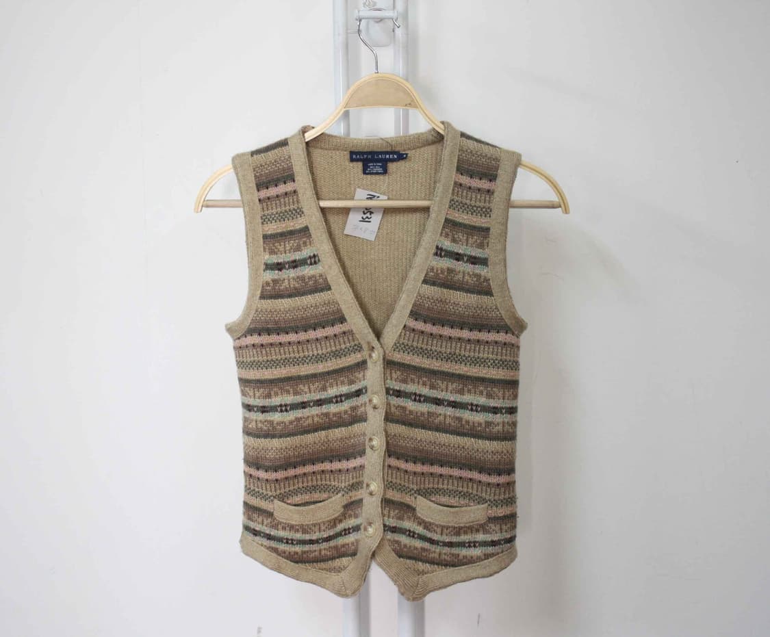 N-10531/랄프로렌 정품 여성용 니트 조끼 95 상품이미지1