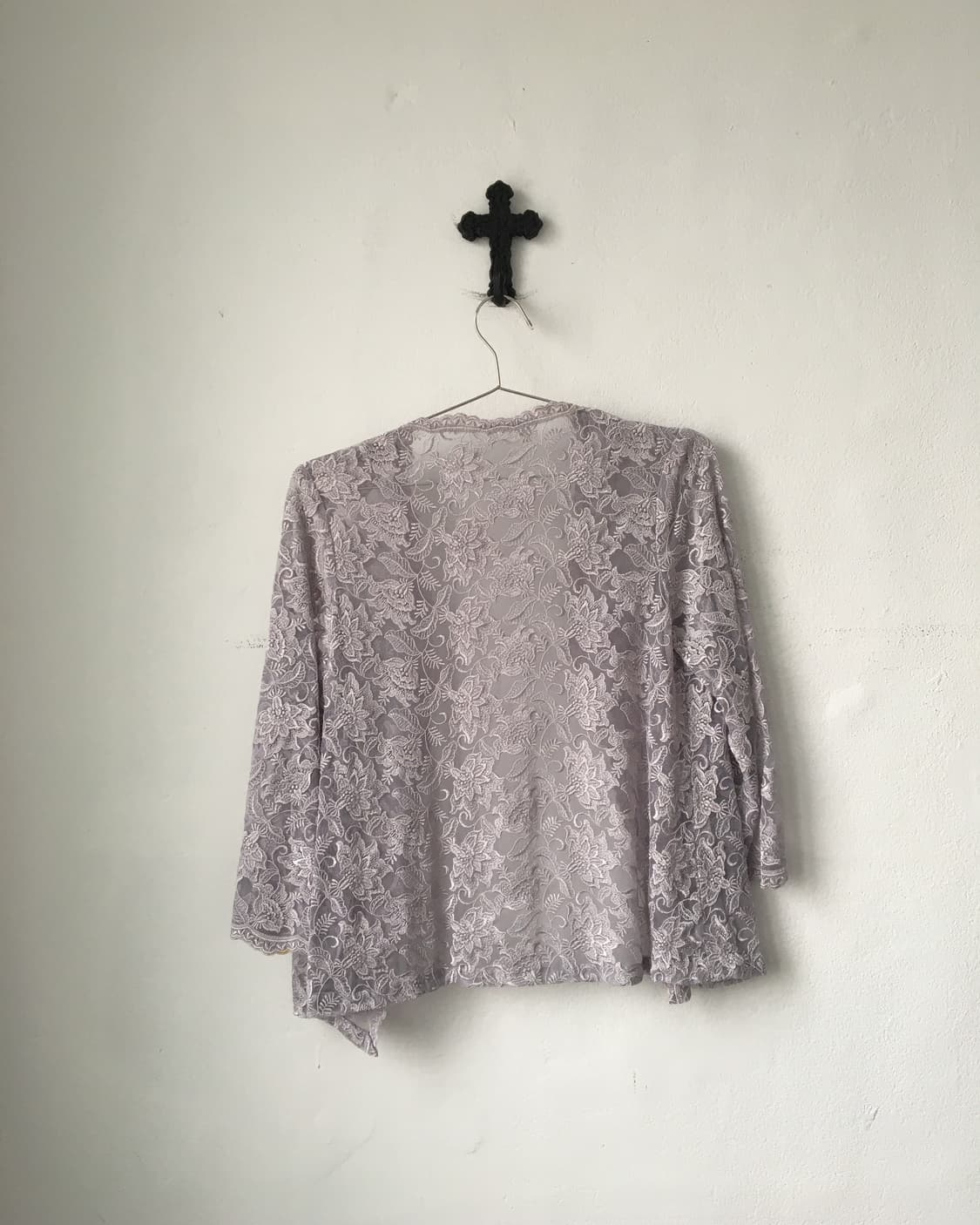 Lace see through open cardigan 상품이미지3