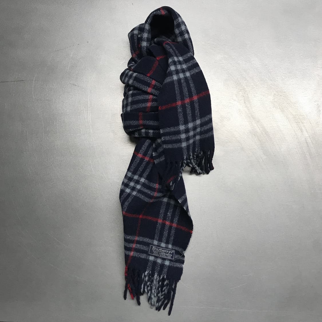 버버리 정품 램스울 머플러 네이비 상품이미지1