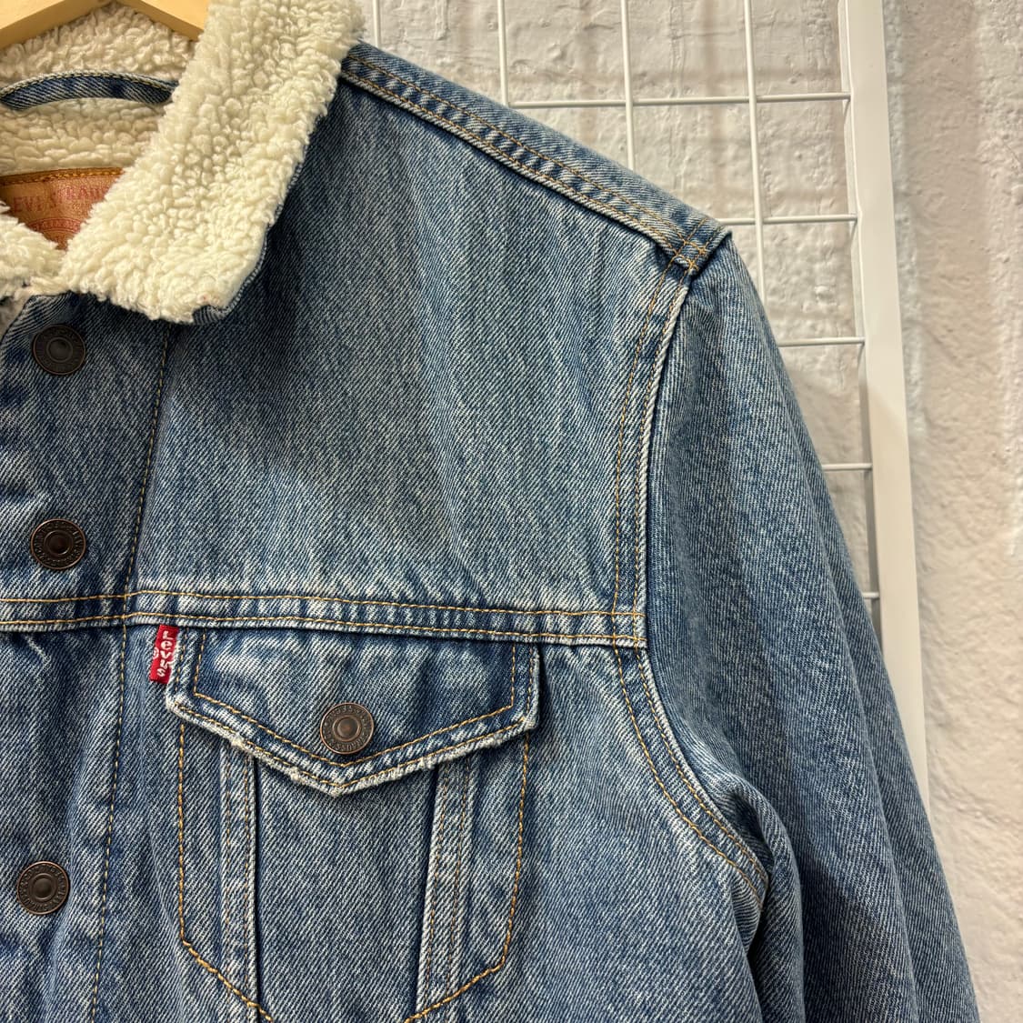 리바이스 쉐르파 데님 자켓 M 상품이미지5
