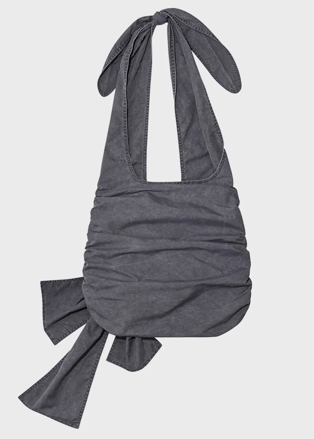 WASHED RUCHED BAG (INDIGO) 상품이미지2