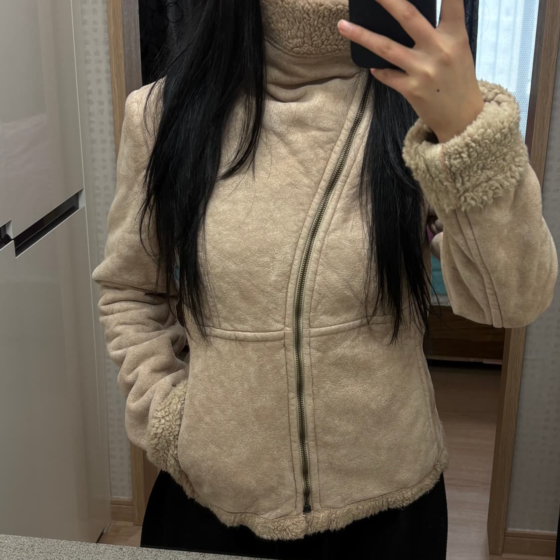 자라 하이넥 무스탕 🫢🫢 상품이미지2