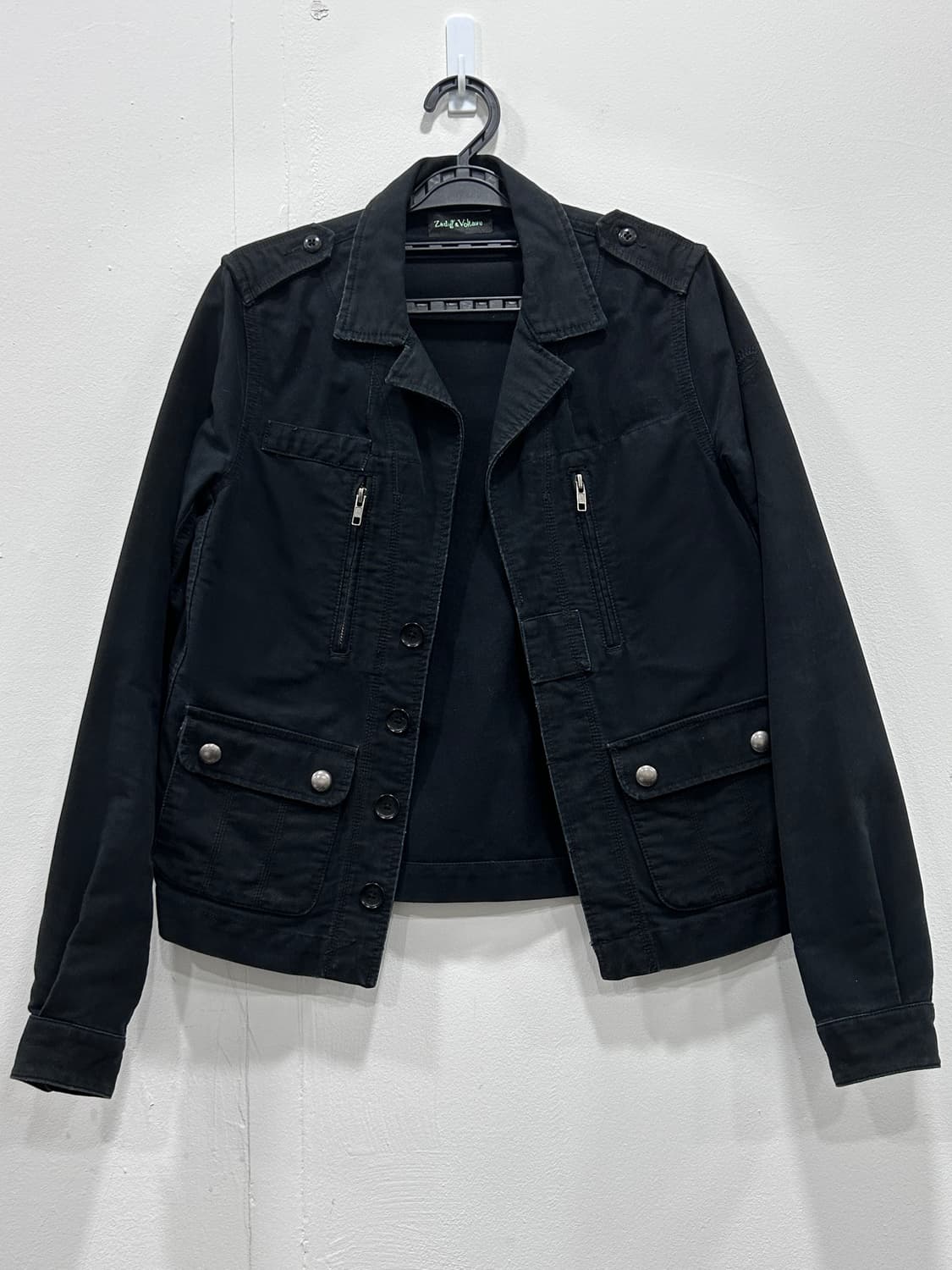 [S] 쟈딕앤볼테르 빈티지 블랙 야상 자켓 여성 S사이즈 상품이미지2