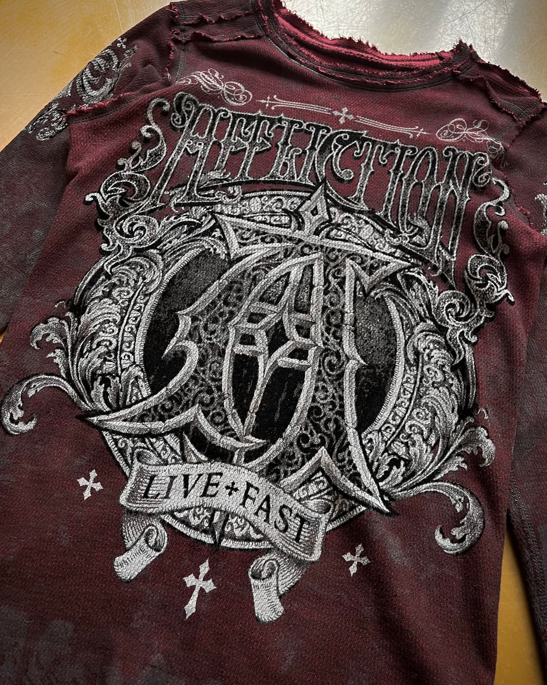 Old Affliction Gothic Knit long-Sleeve 상품이미지5