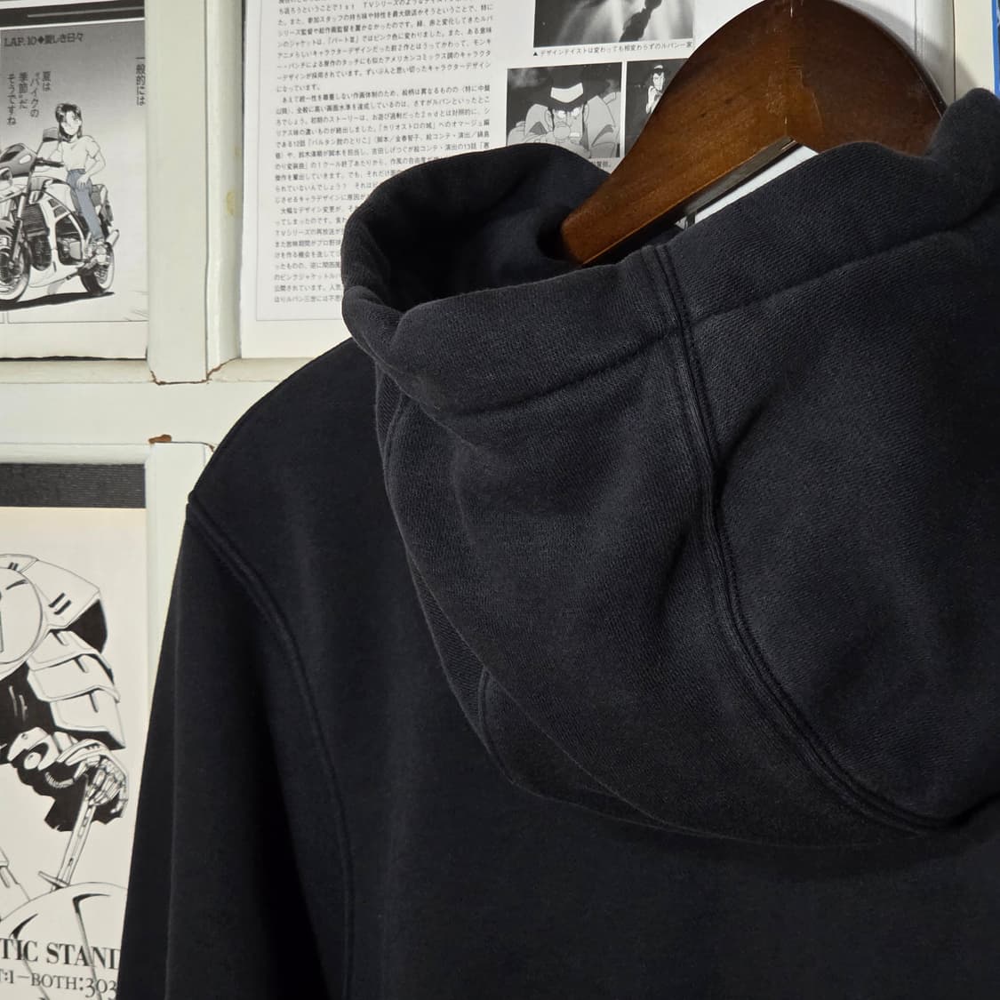 나이키 화이트 스트링 스우시 블랙 후드집업 상품이미지7