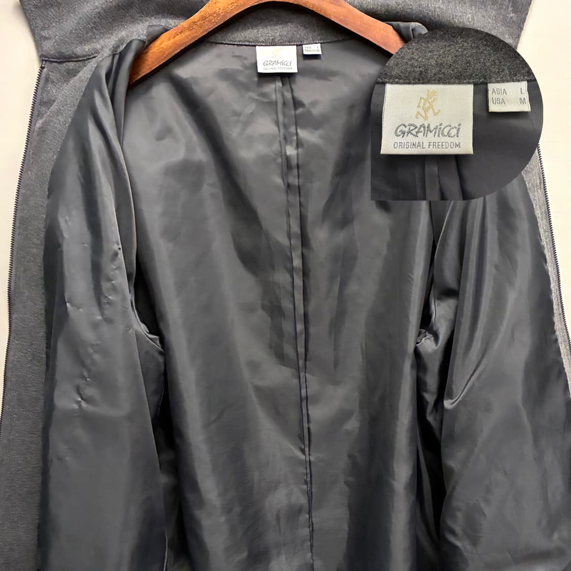 (L)Gramicci 그라미치 울 스윙탑 블루종 자켓 그레이 상품이미지10