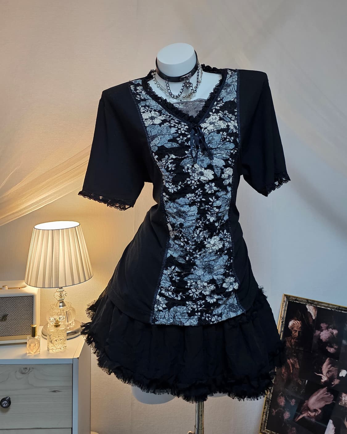 Black orietal fairy look style set 상품이미지5