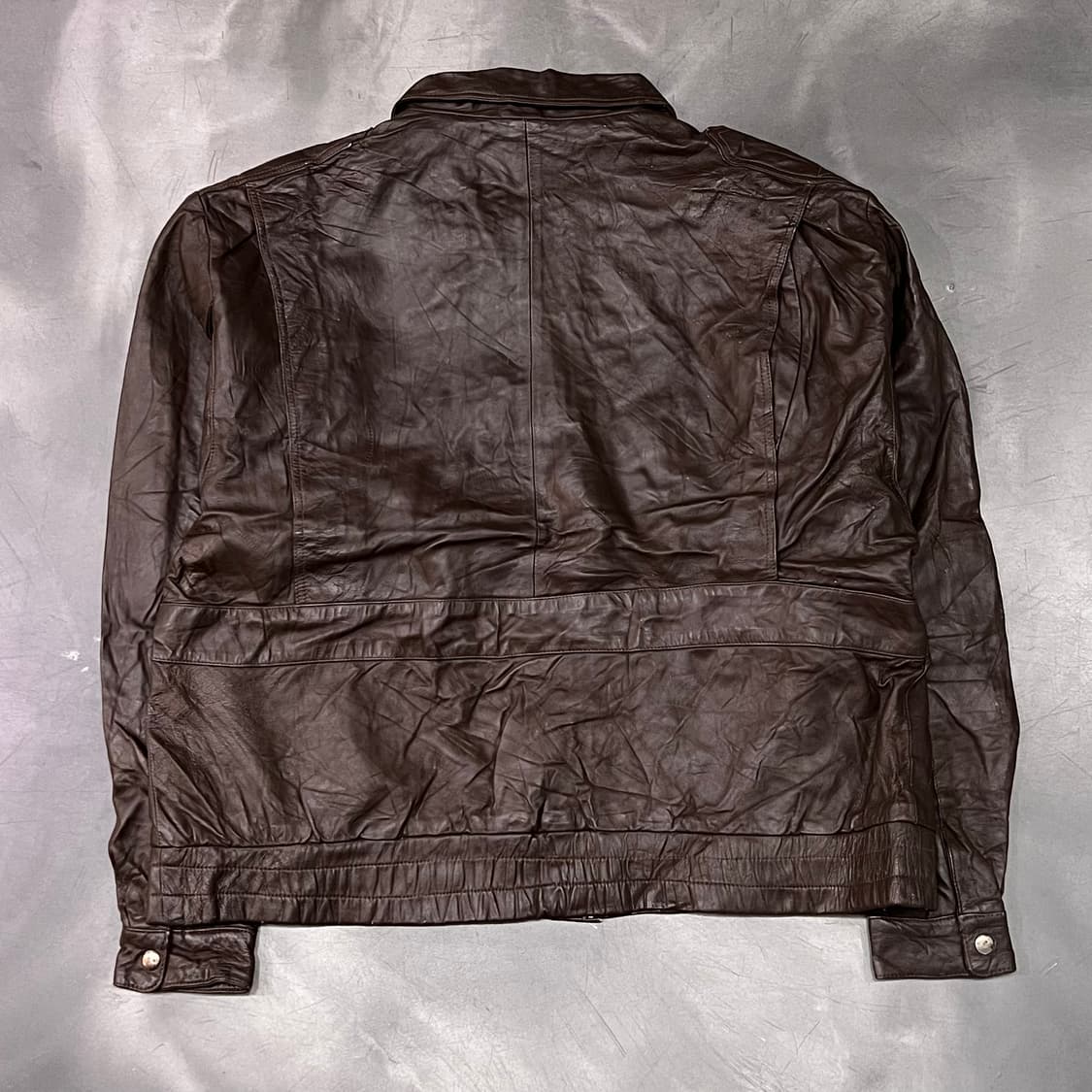  빈티지 레더 봄버 자켓 y15015 상품이미지2
