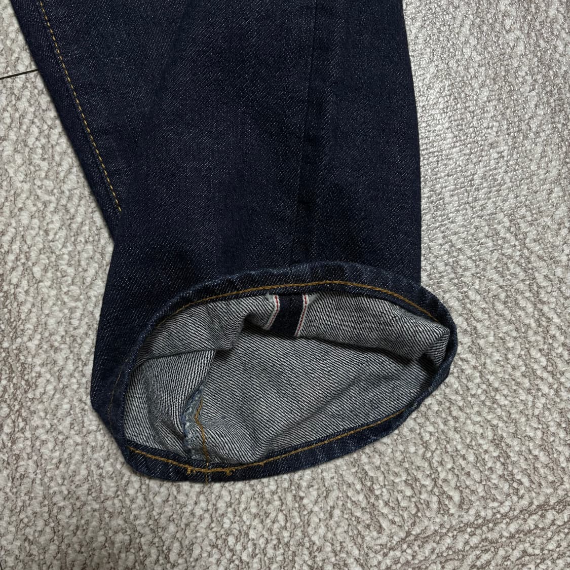 [M] 카키스 셀비지 5pocket jean 데님 청바지 생지 상품이미지2