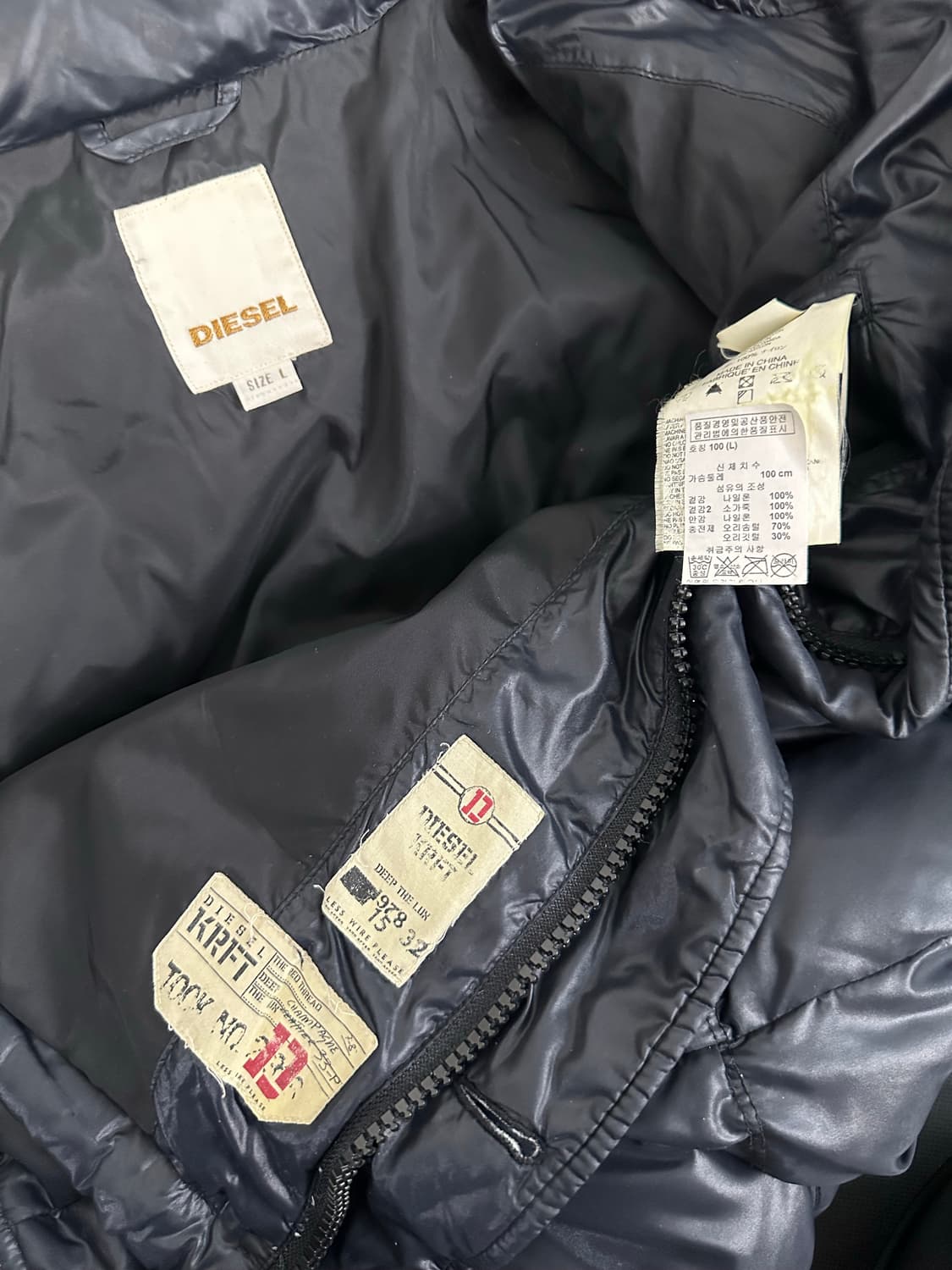 디젤 패딩 L (95-100) 상품이미지6