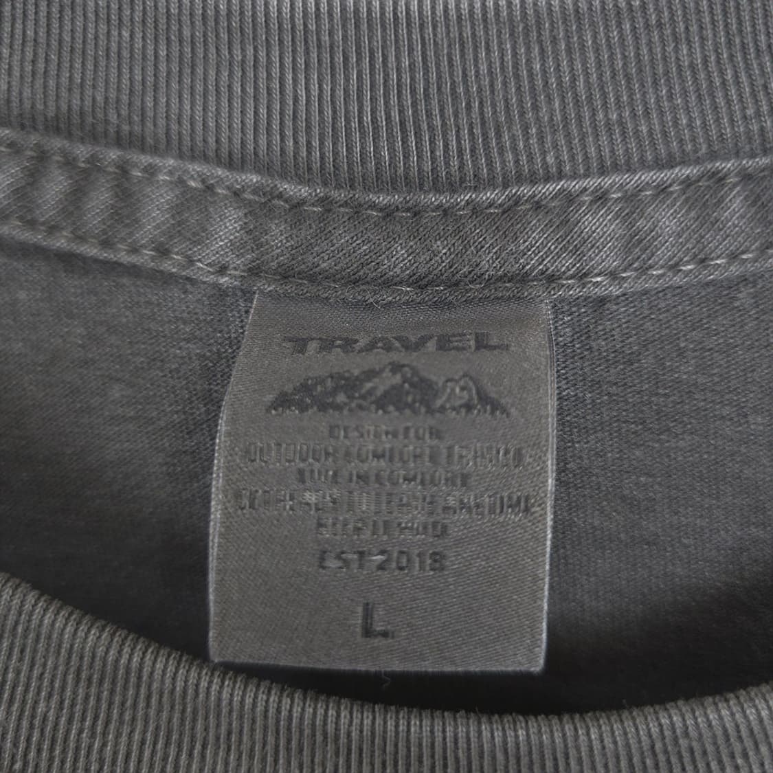 트래블 TRAVEL 그래픽 워싱 긴팔티셔츠 L 상품이미지7