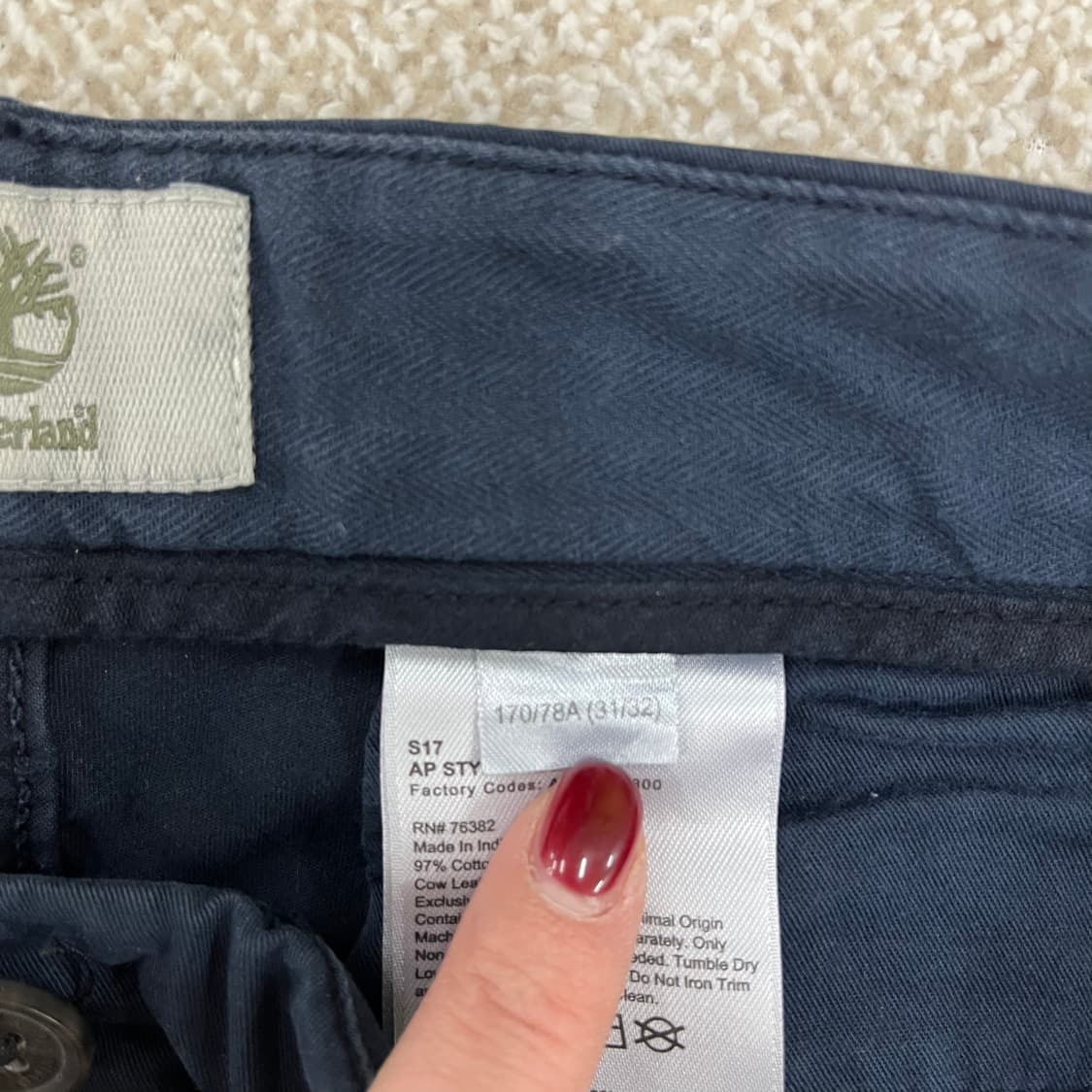 [31] 팀버랜드 톰슨 레이트 스키니 팬츠 바지 0108M1 상품이미지5