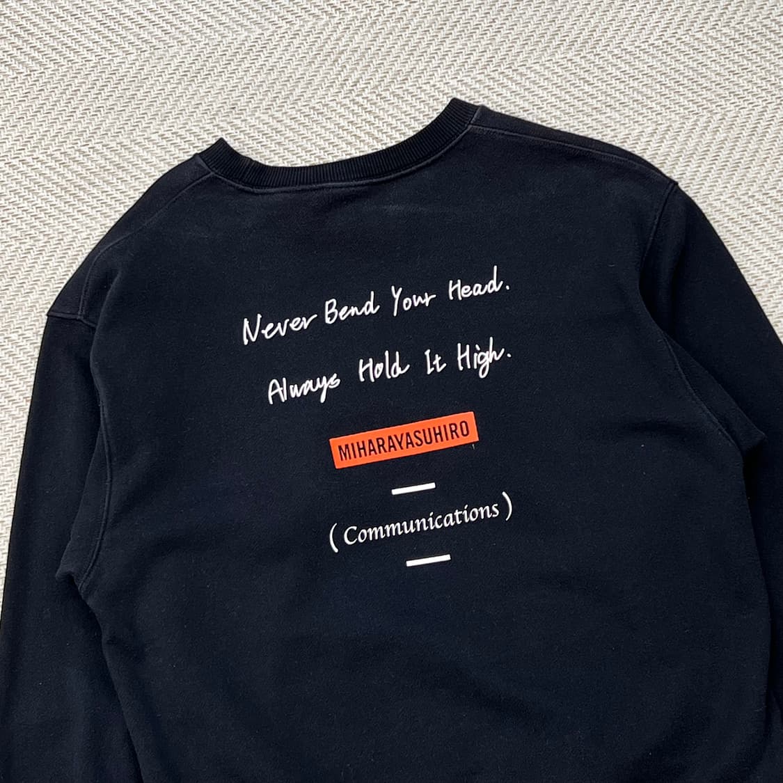 미하라야스히로xgu 백프린팅 스웻셔츠 r2290 상품이미지4