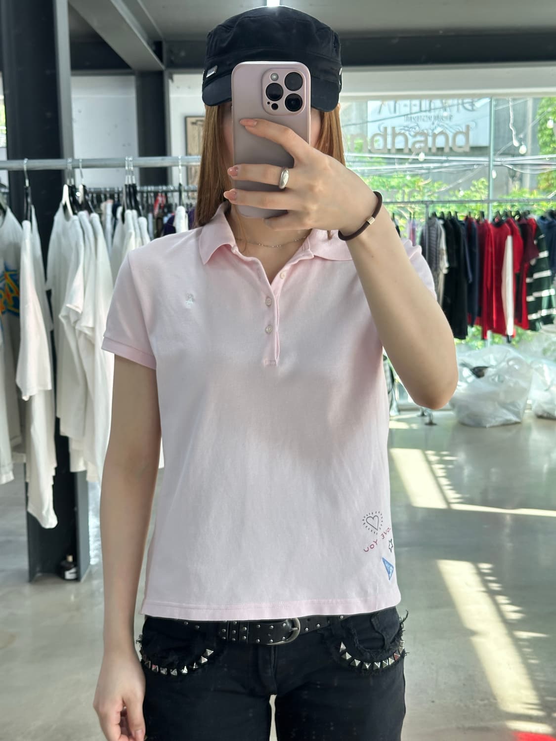 폴로랄프로렌 자수 패치 딸기우유 Pk반팔티 상품이미지1