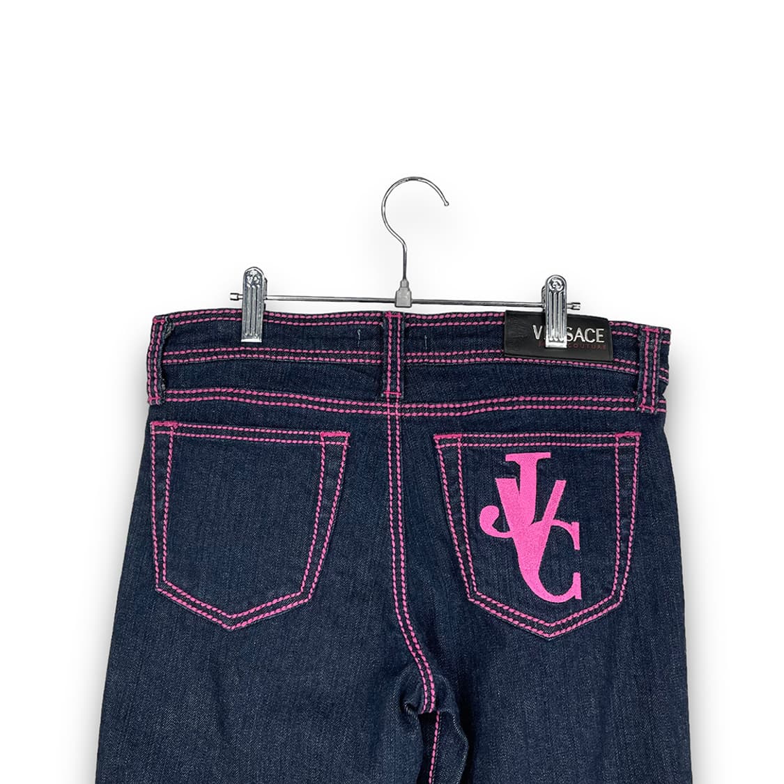 베르사체 자수로고 스티치 부츠컷데님팬츠 상품이미지4