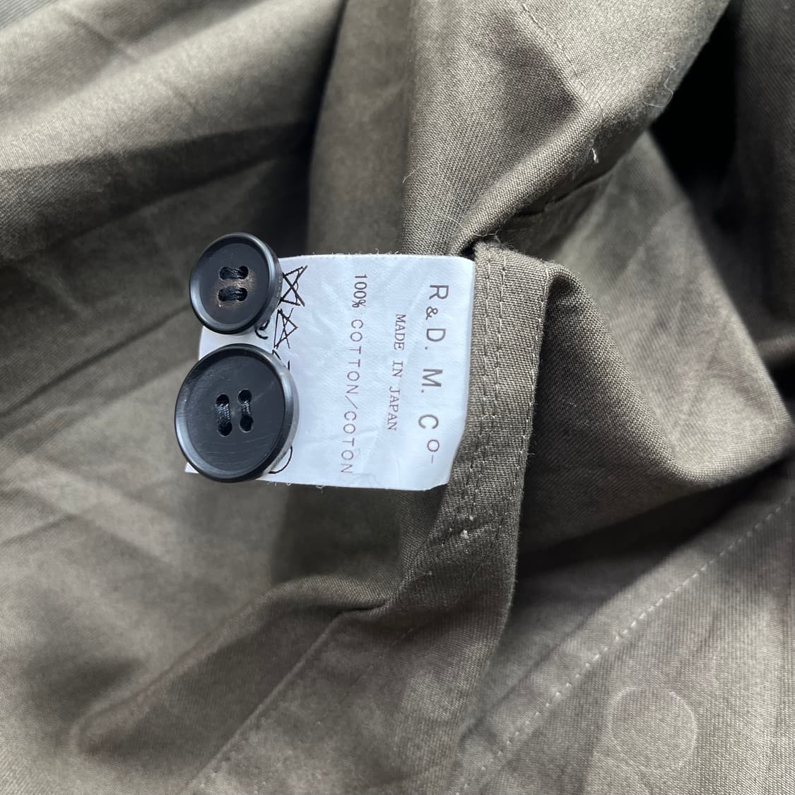 R&D M.Co Jpn 밸티드 롱 카키 트렌치 코트(s) 상품이미지5