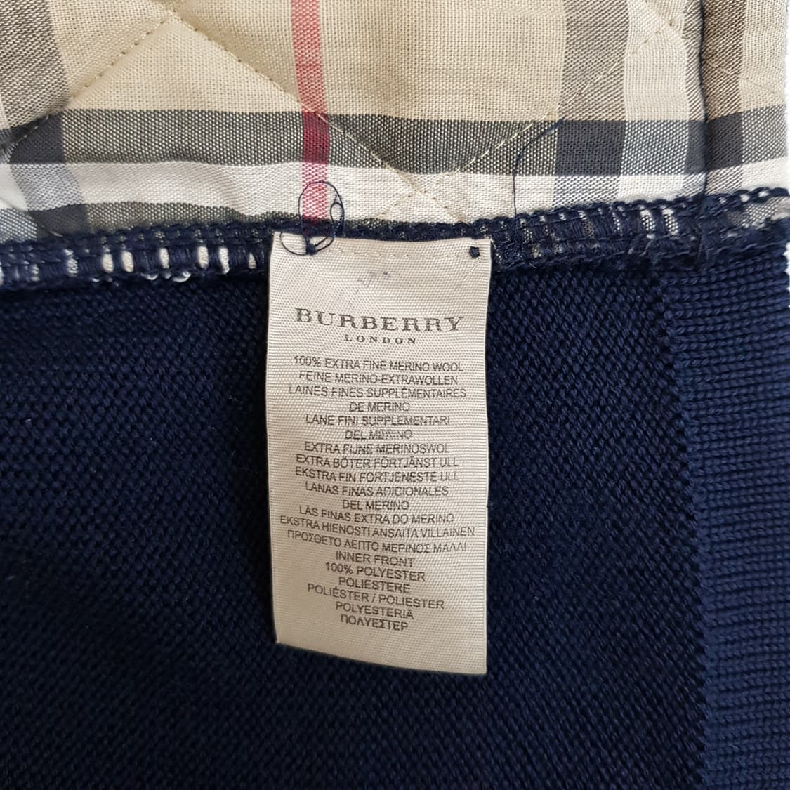 버버리 노바체크 안감 울 집업 L사이즈 상품이미지8