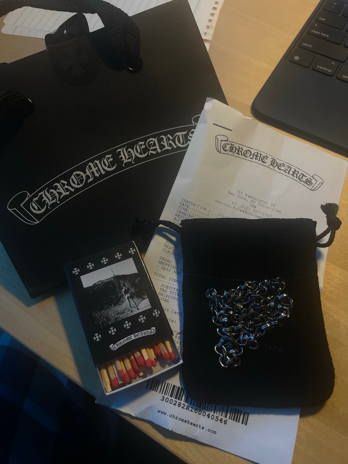 크롬하츠 페이퍼체인 20인치 새상품 상품이미지1